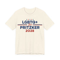LGBTQ+ for J.B. Pritzker for President Campaign T-Shirt 2028