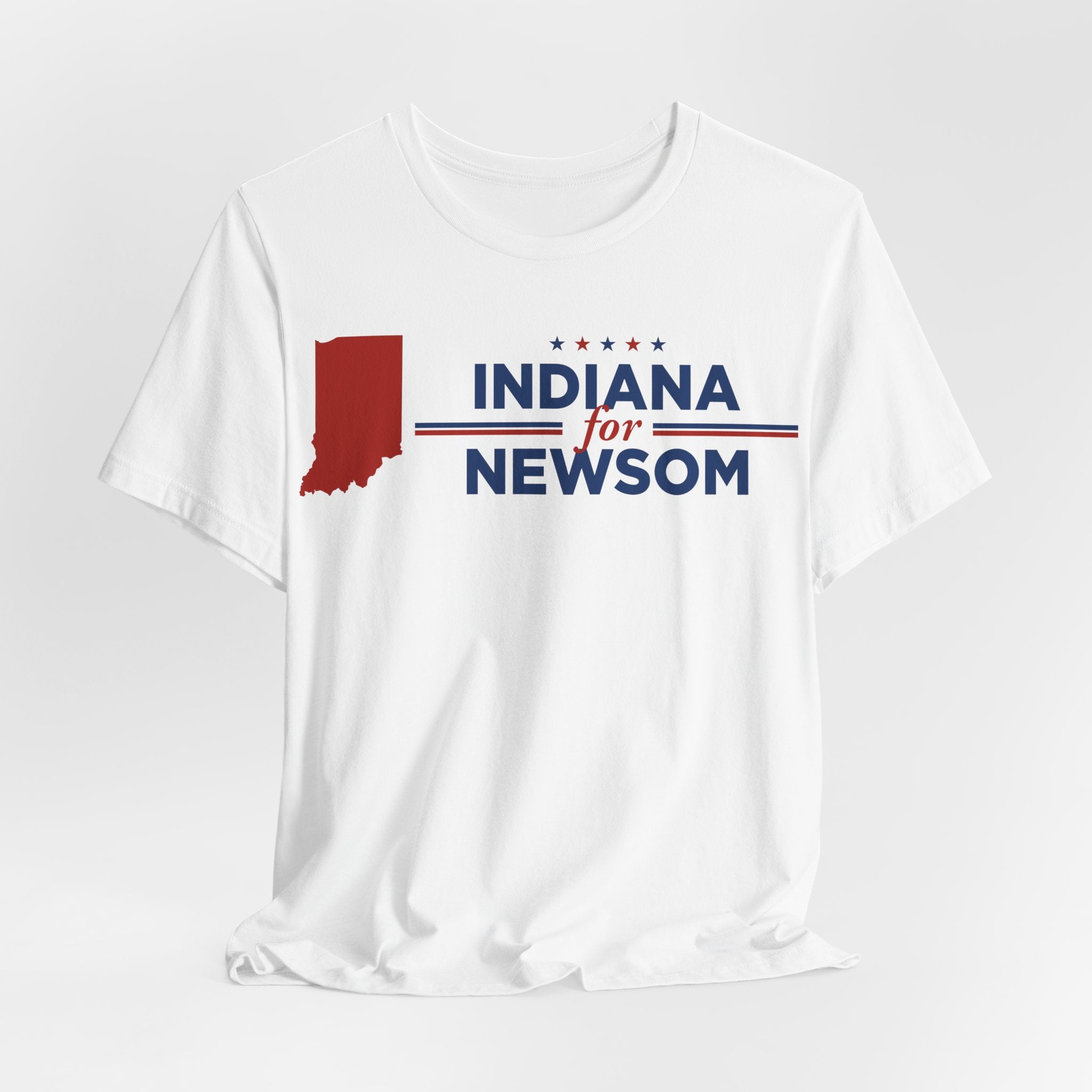 Indiana for Gavin Newsom for President Campaign T-Shirt 2028