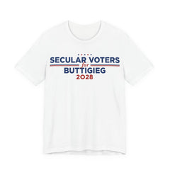 Secular Voters for Pete Buttigieg for President Campaign T-Shirt 2028