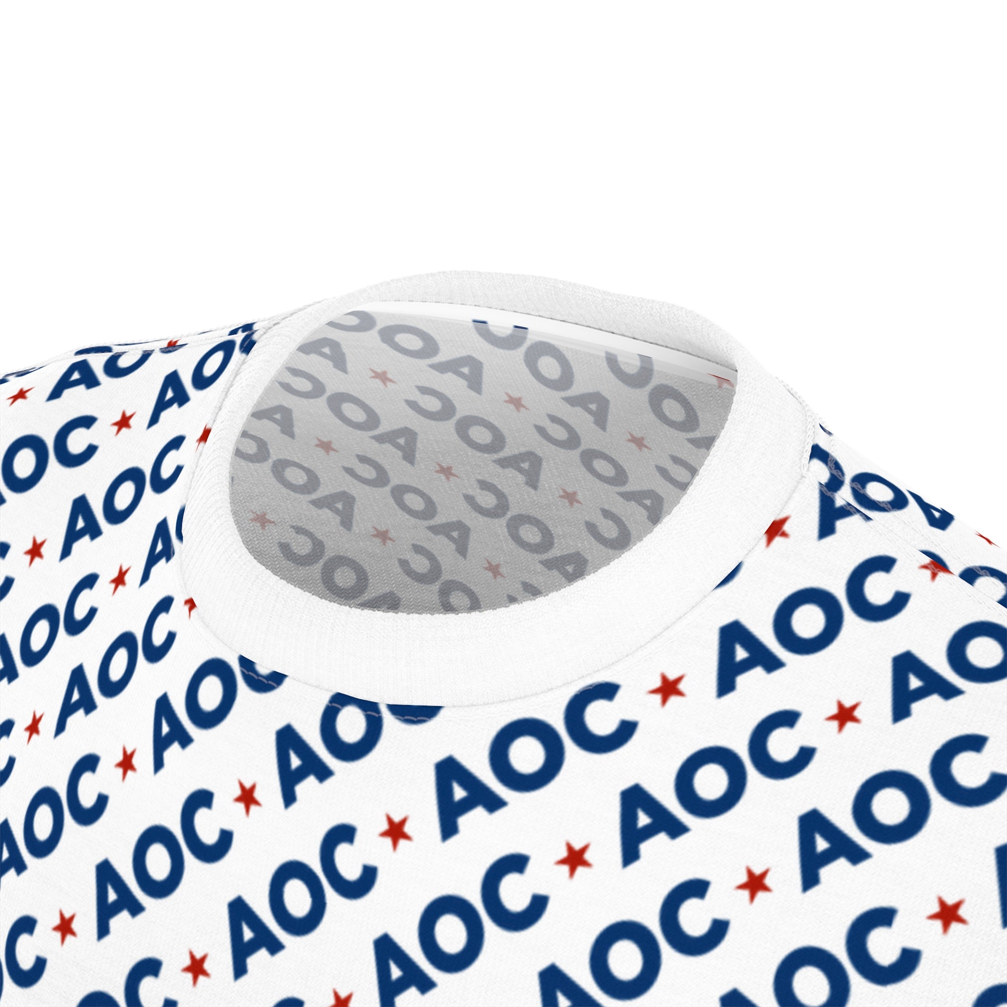Unisex AOC All-Over Print T-Shirt – Political Graphic Tee for Progressive Everyday Style
