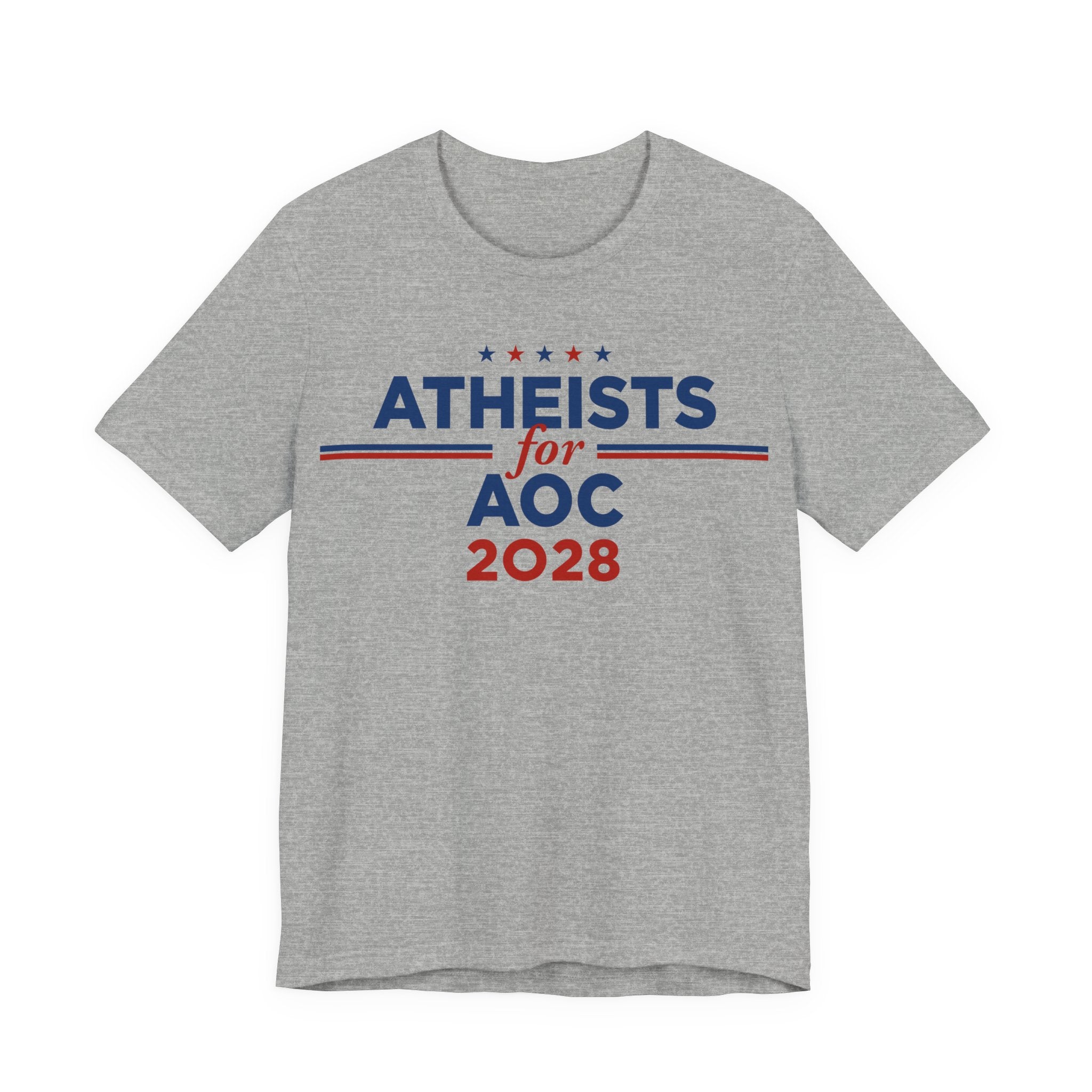 Atheists for AOC for President Campaign T-Shirt 2028