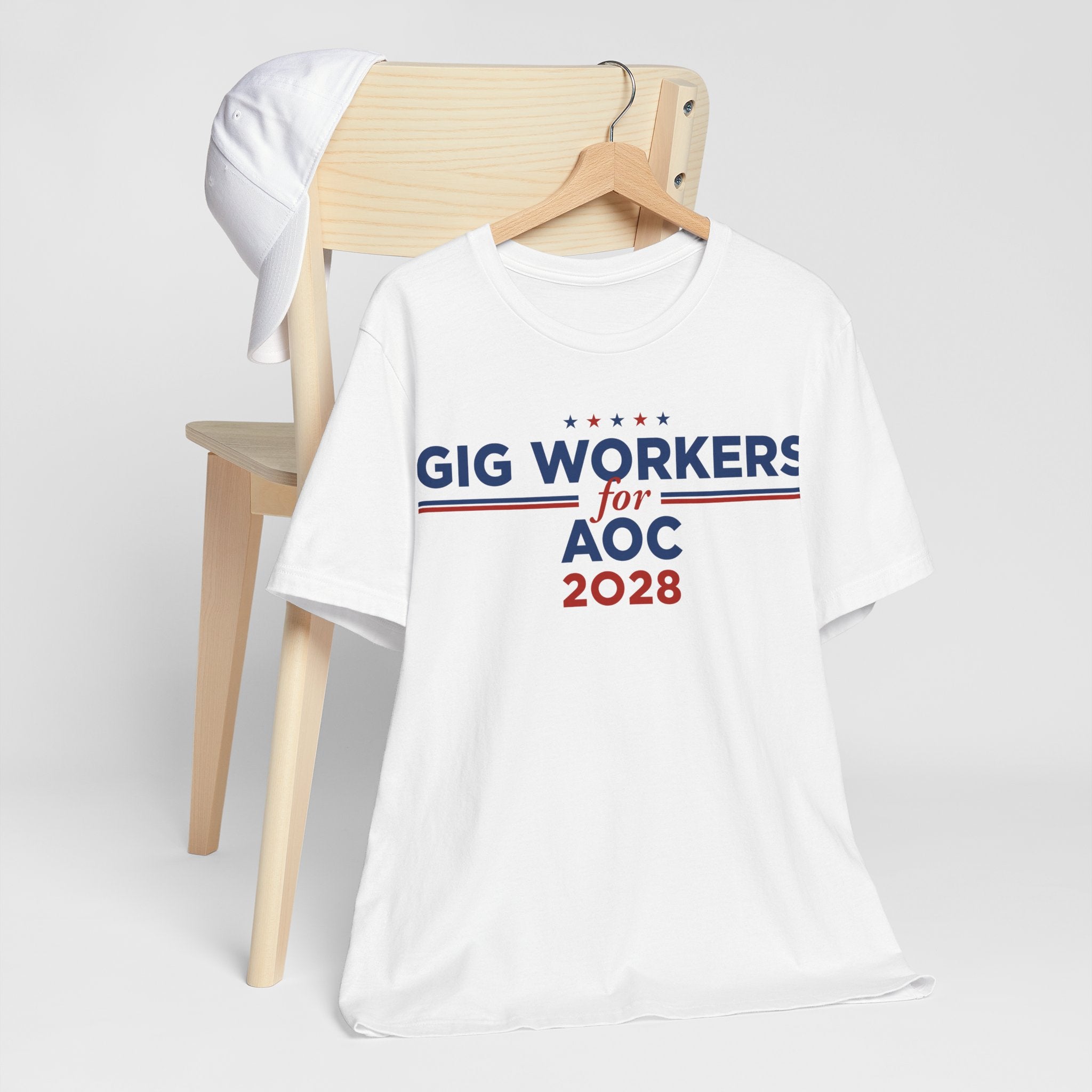 Gig Workers for AOC for President Campaign T-Shirt 2028