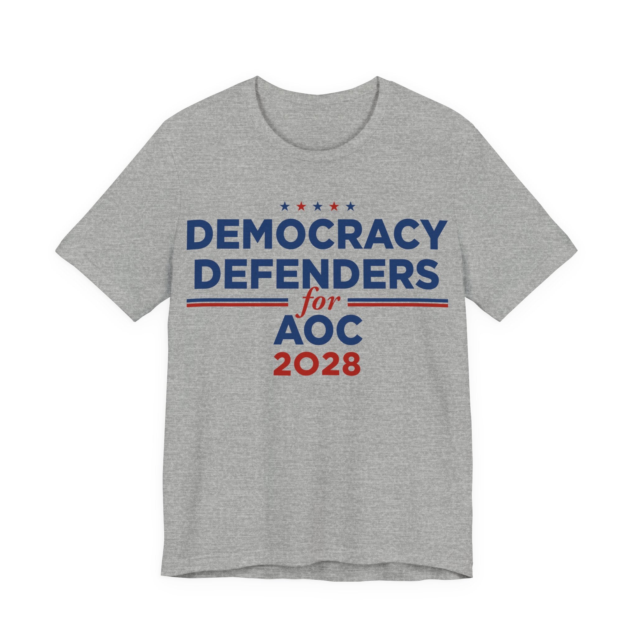 Democracy Defenders for AOC for President Campaign T-Shirt 2028