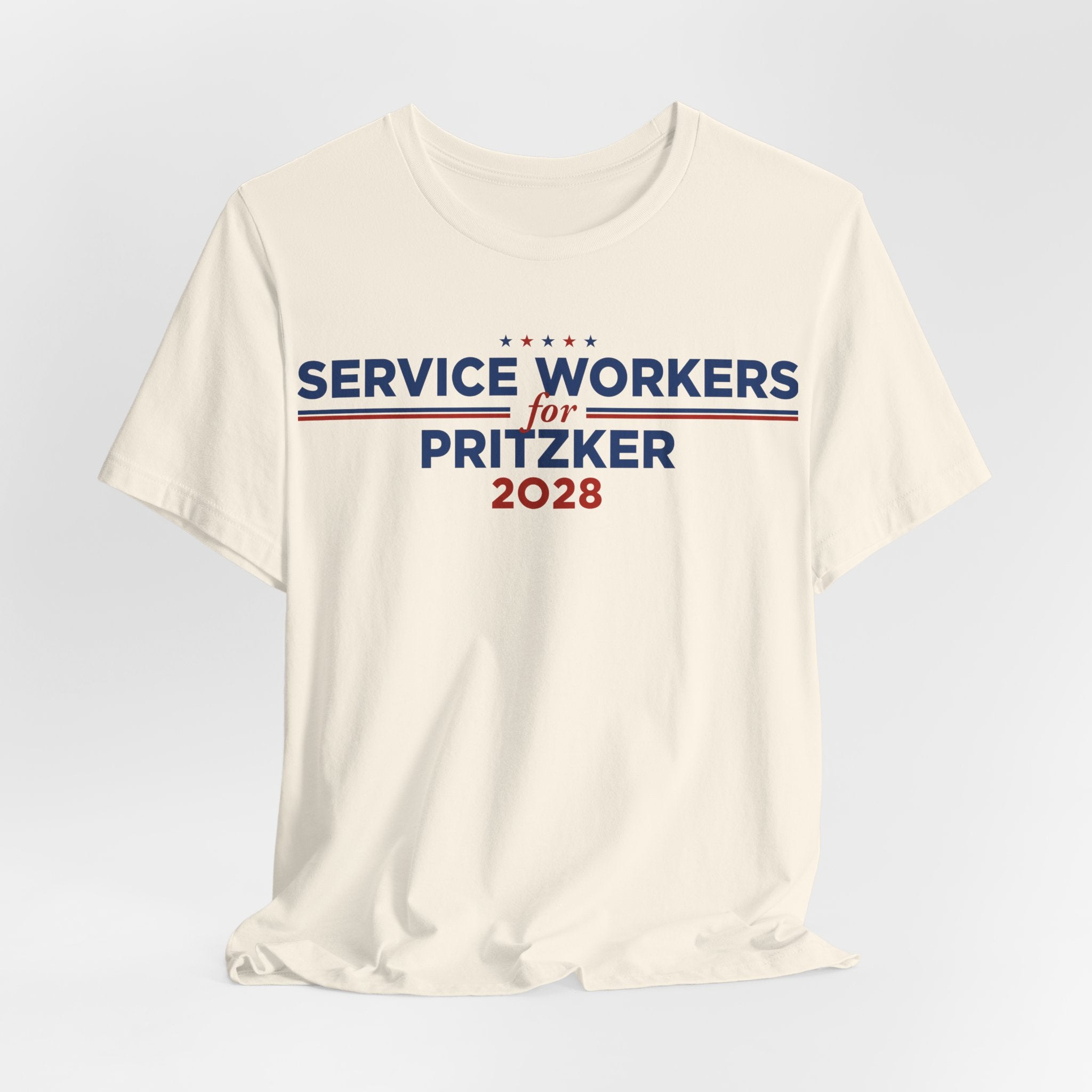 Service Workers for J.B. Pritzker for President Campaign T-Shirt 2028