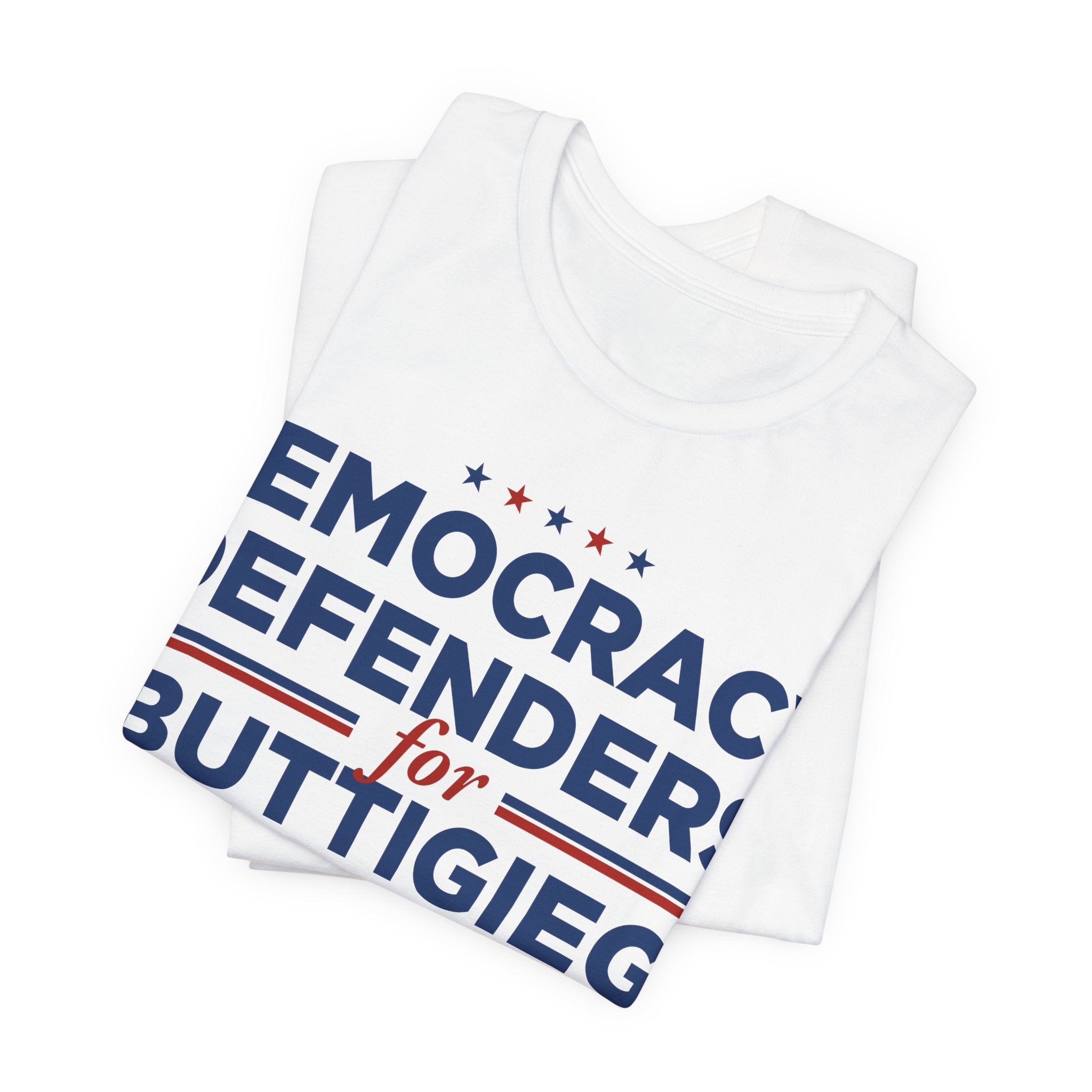 Democracy Defenders for Buttigieg 2028 T-Shirt | Bella+Canvas 3001 Political Graphic Tee