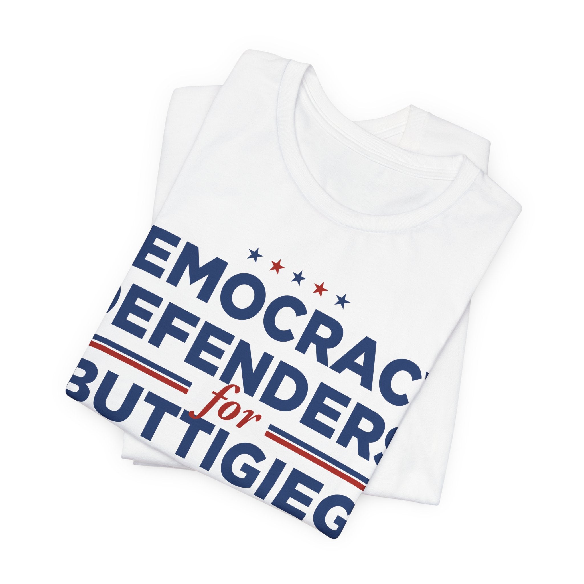 Democracy Defenders for Pete Buttigieg for President Campaign T-Shirt 2028