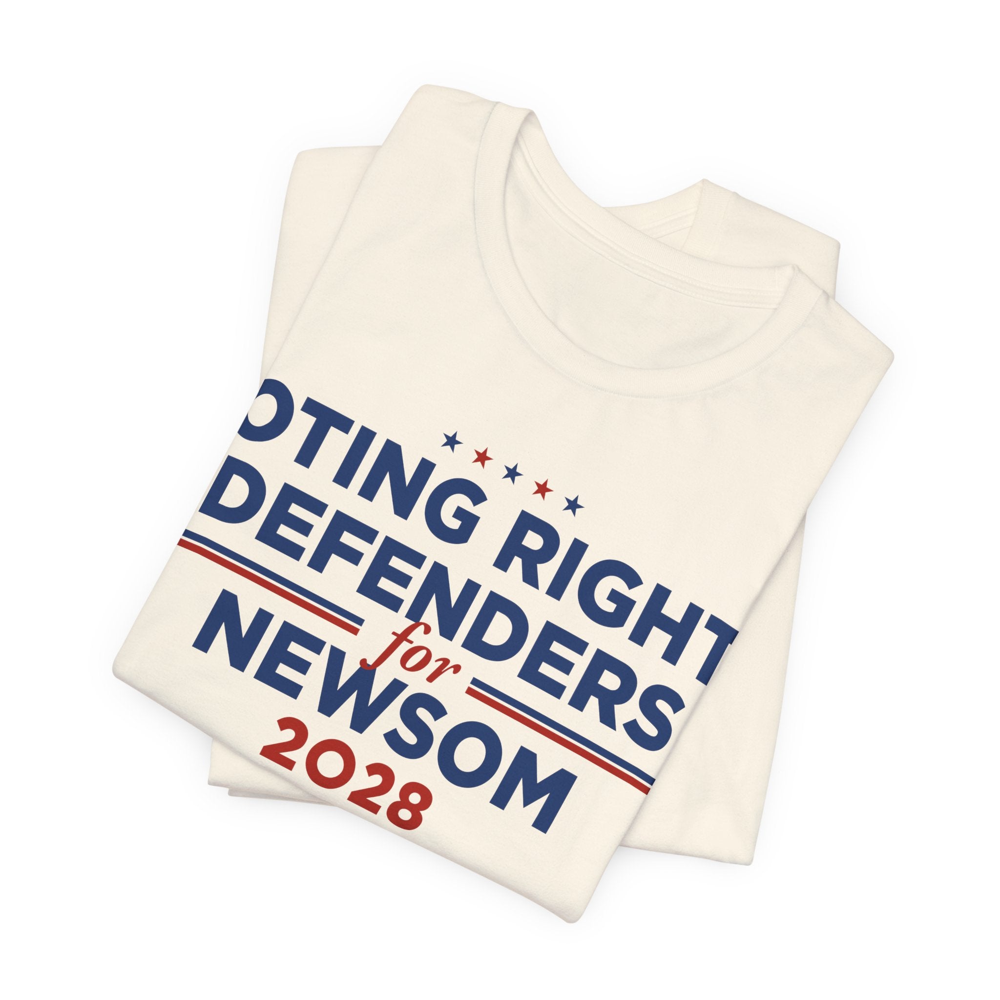 Voting Rights Defenders for Gavin Newsom for President Campaign T-Shirt 2028