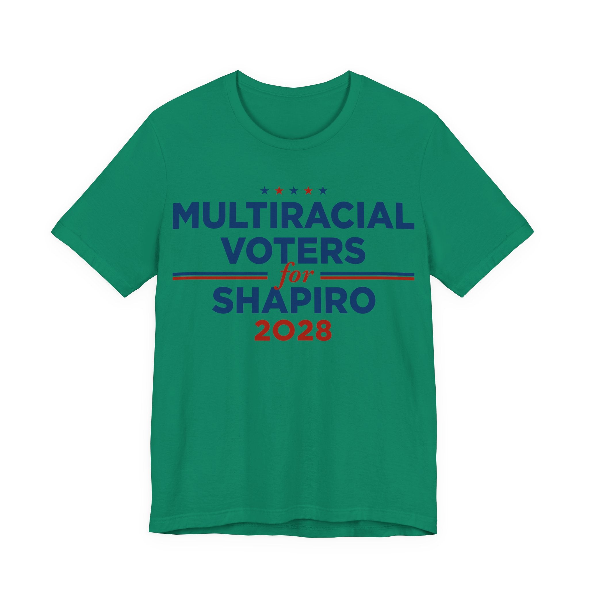 Multiracial Voters for Josh Shapiro for President Campaign T-Shirt 2028