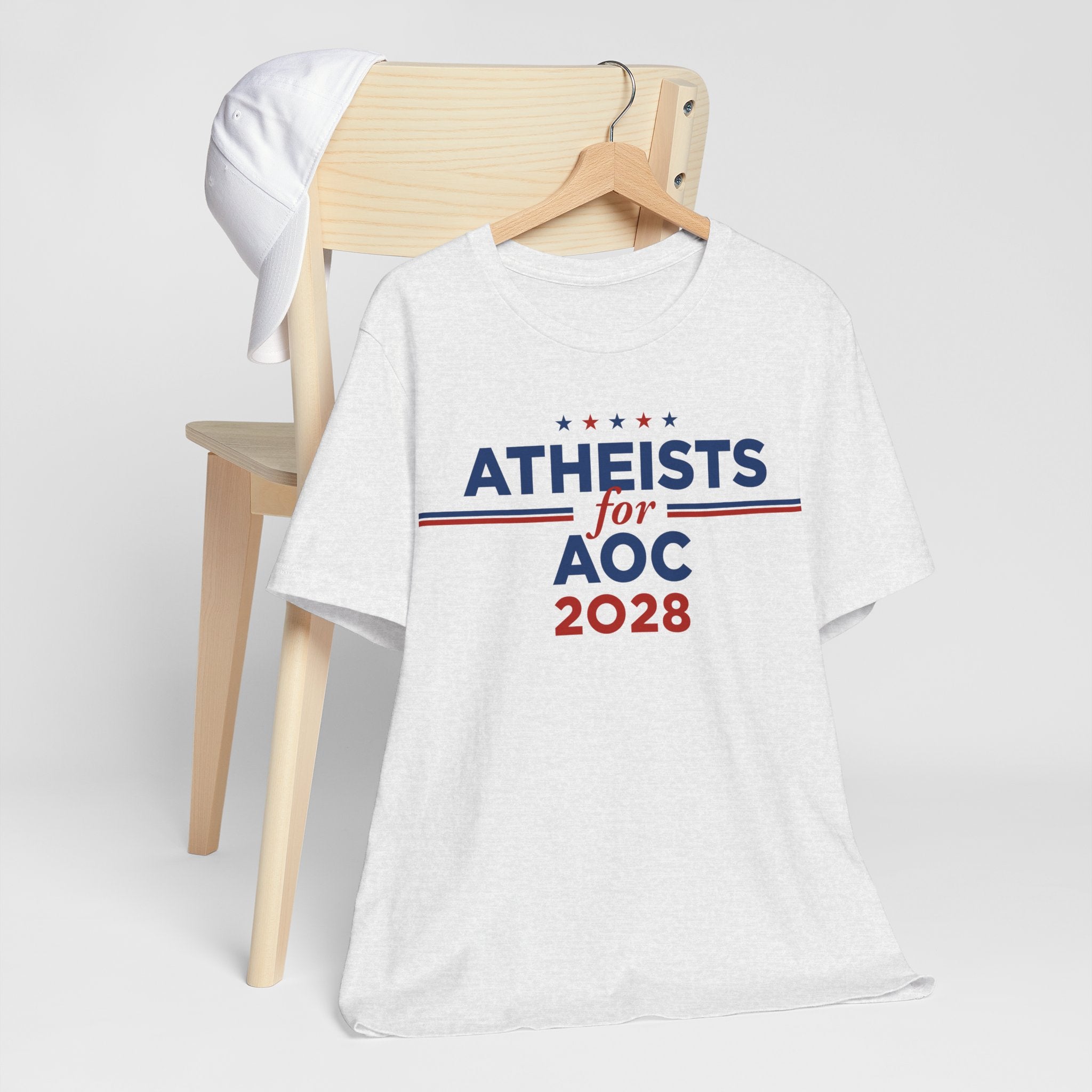 Atheists for AOC for President Campaign T-Shirt 2028