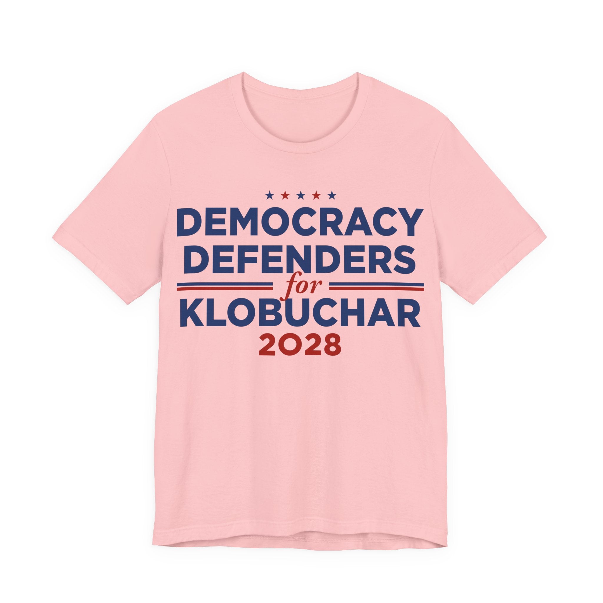 Democracy Defenders for Klobuchar 2028 T-Shirt | Bella+Canvas 3001 Political Graphic Tee