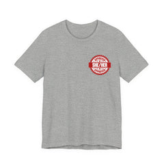 She/Her Approved Stamp T-Shirt | Bella+Canvas 3001 Pronoun Graphic Tee