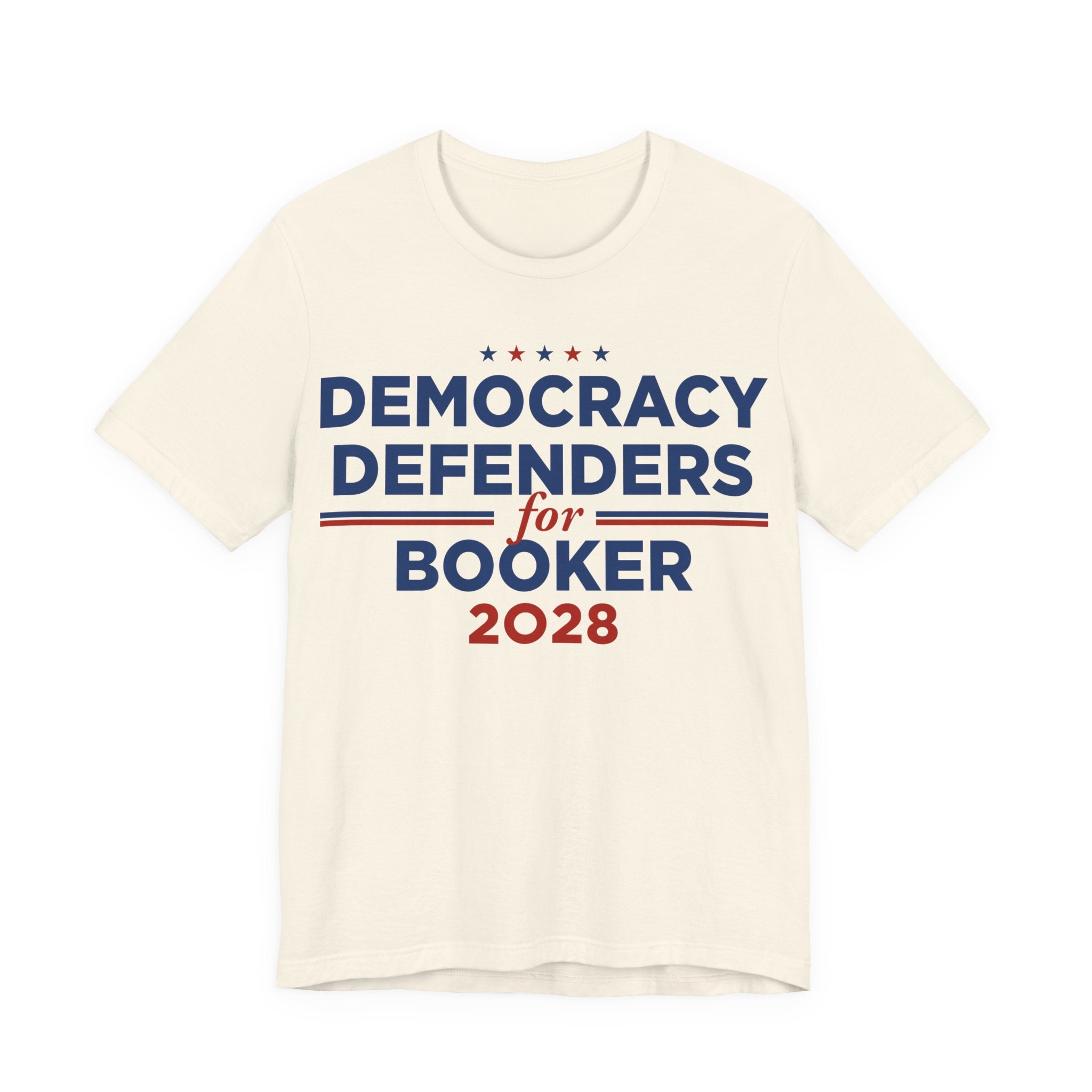 Democracy Defenders for Cory Booker for President Campaign T-Shirt 2028
