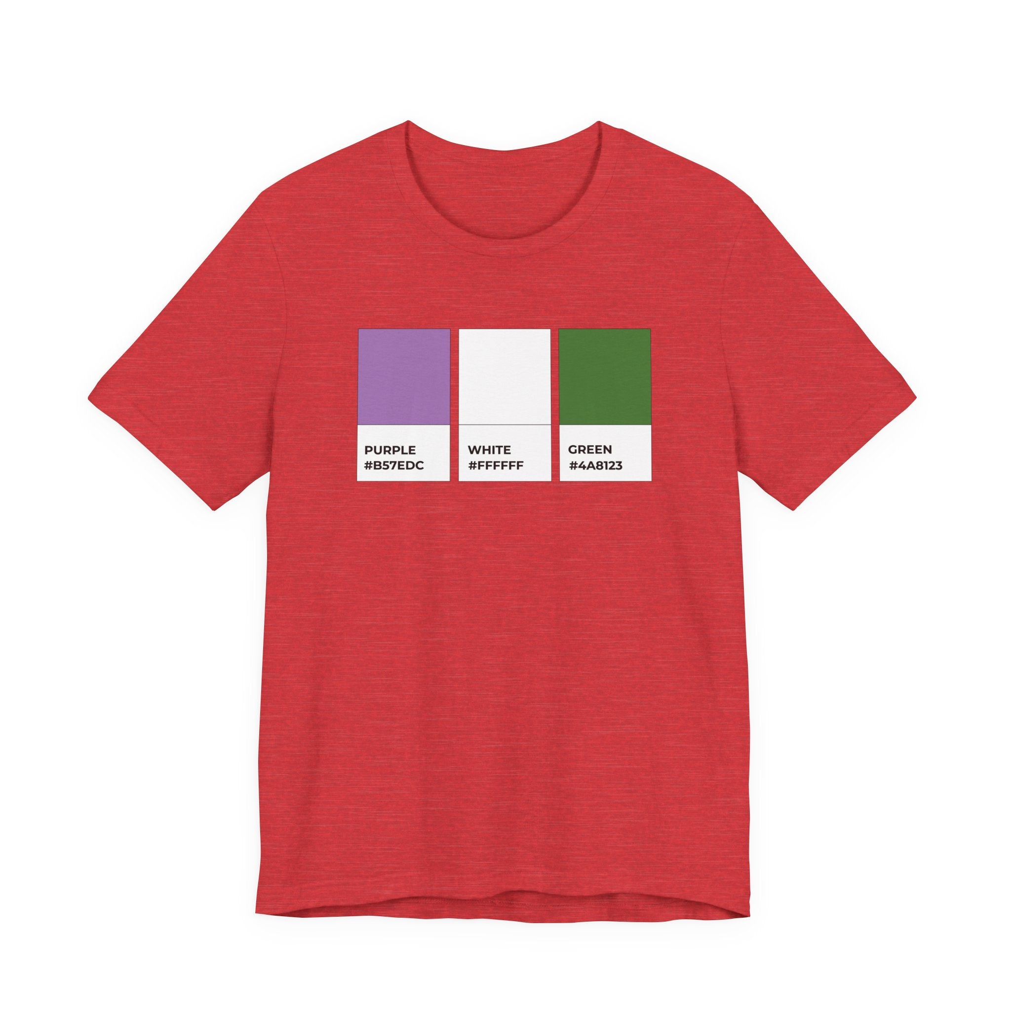 Funny Genderqueer Pride Flag Pantone Colors Unisex Jersey Short Sleeve T-Shirt