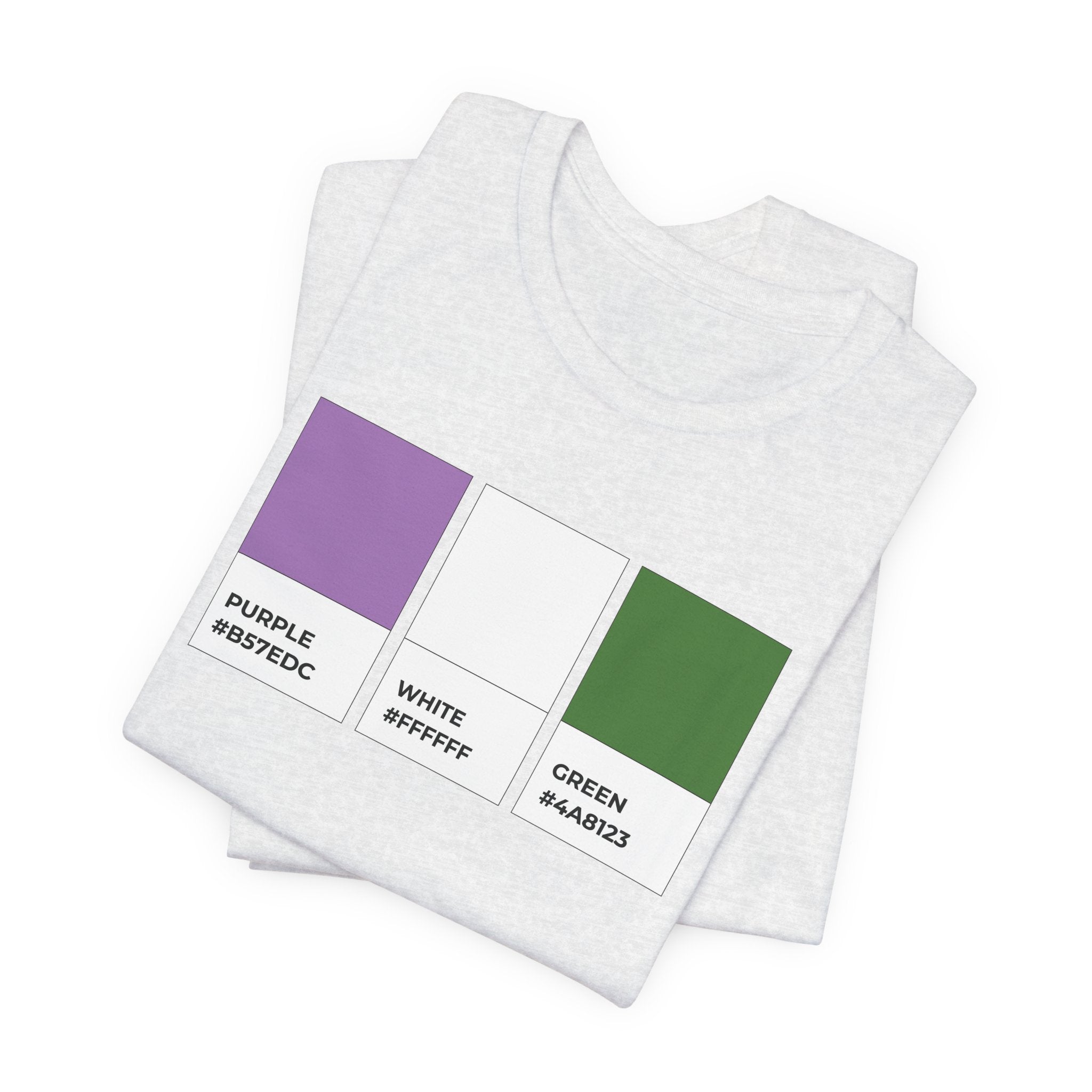 Funny Genderqueer Pride Flag Pantone Colors Unisex Jersey Short Sleeve T-Shirt