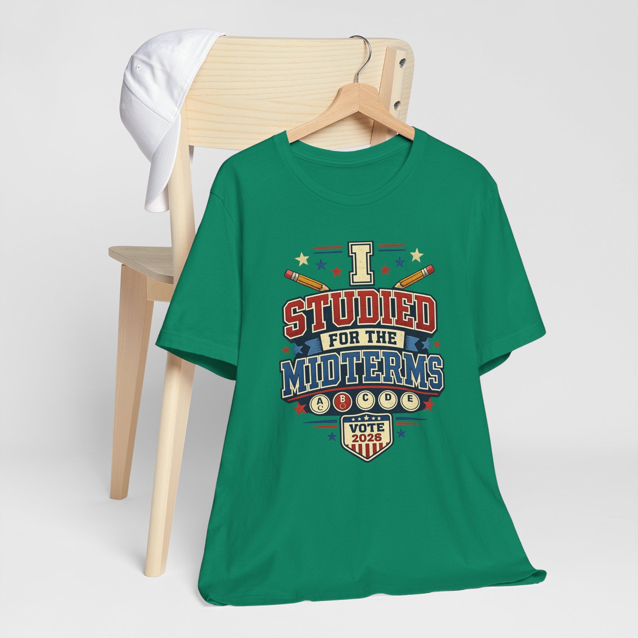 I Studied for the Midterms 2026 T-Shirt – Funny Voting Shirt, Retro Political Tee, Election Day Apparel