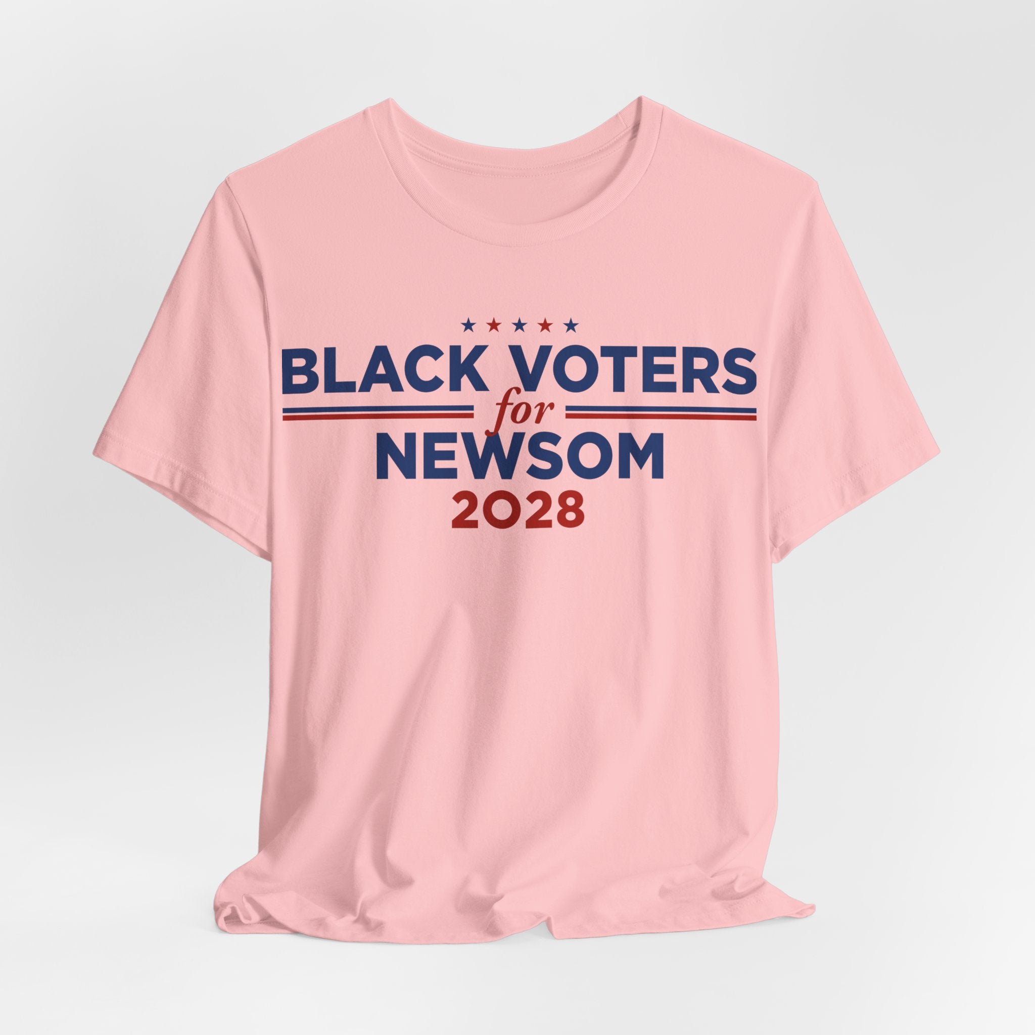 Black Voters for Gavin Newsom Campaign T-Shirt for President 2028