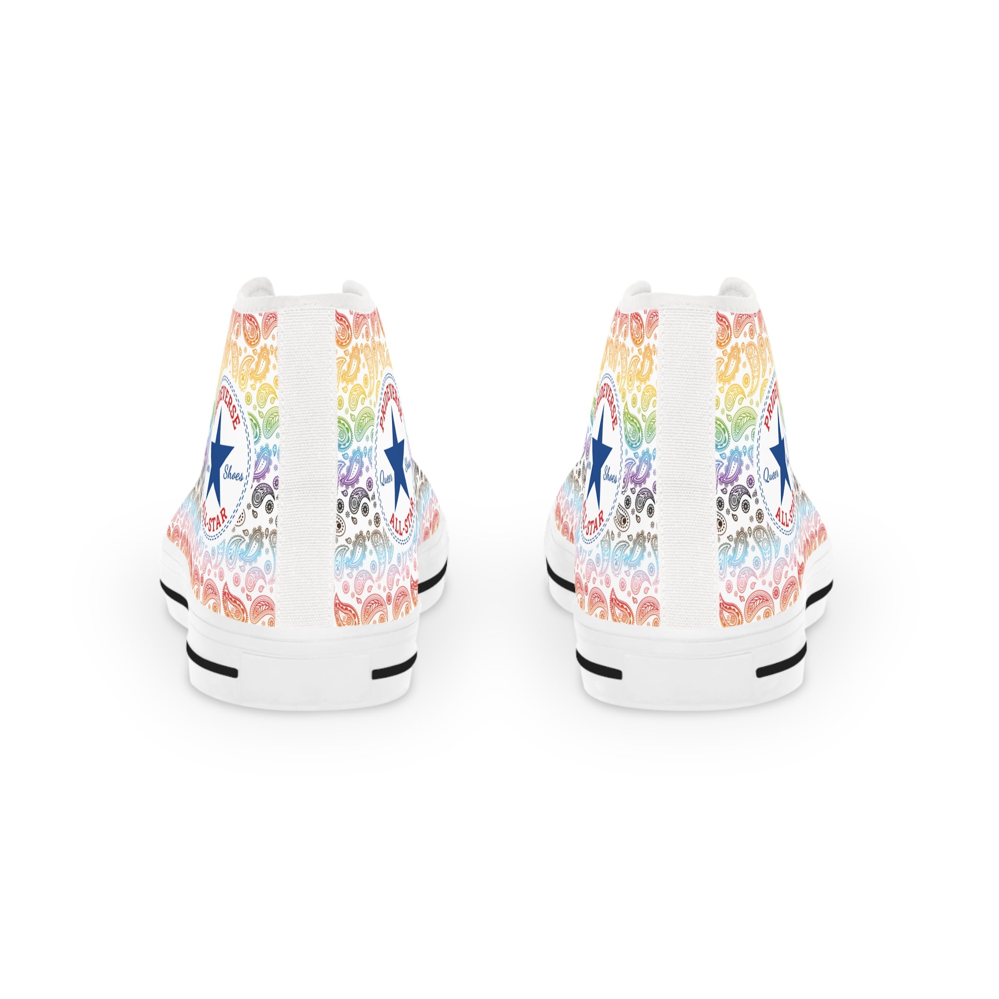 Progress Pride Paisley Prideverse Men's High Top Sneakers