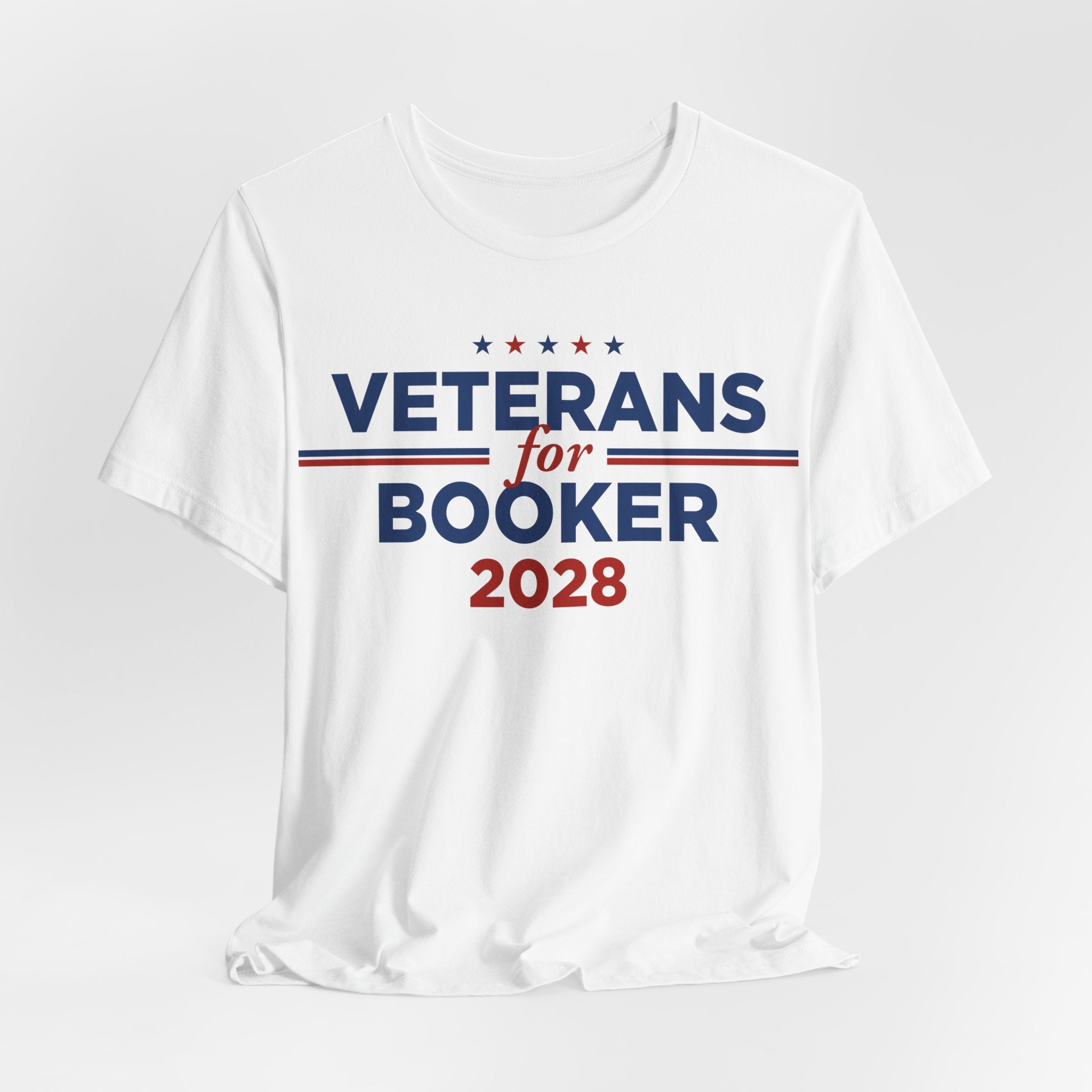 Veterans for Cory Booker for President Campaign T-Shirt 2028