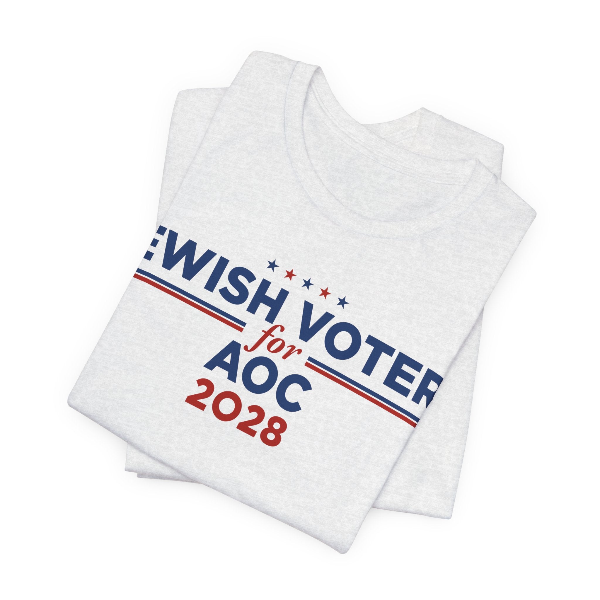 Jewish Voters for AOC for President Campaign T-Shirt 2028