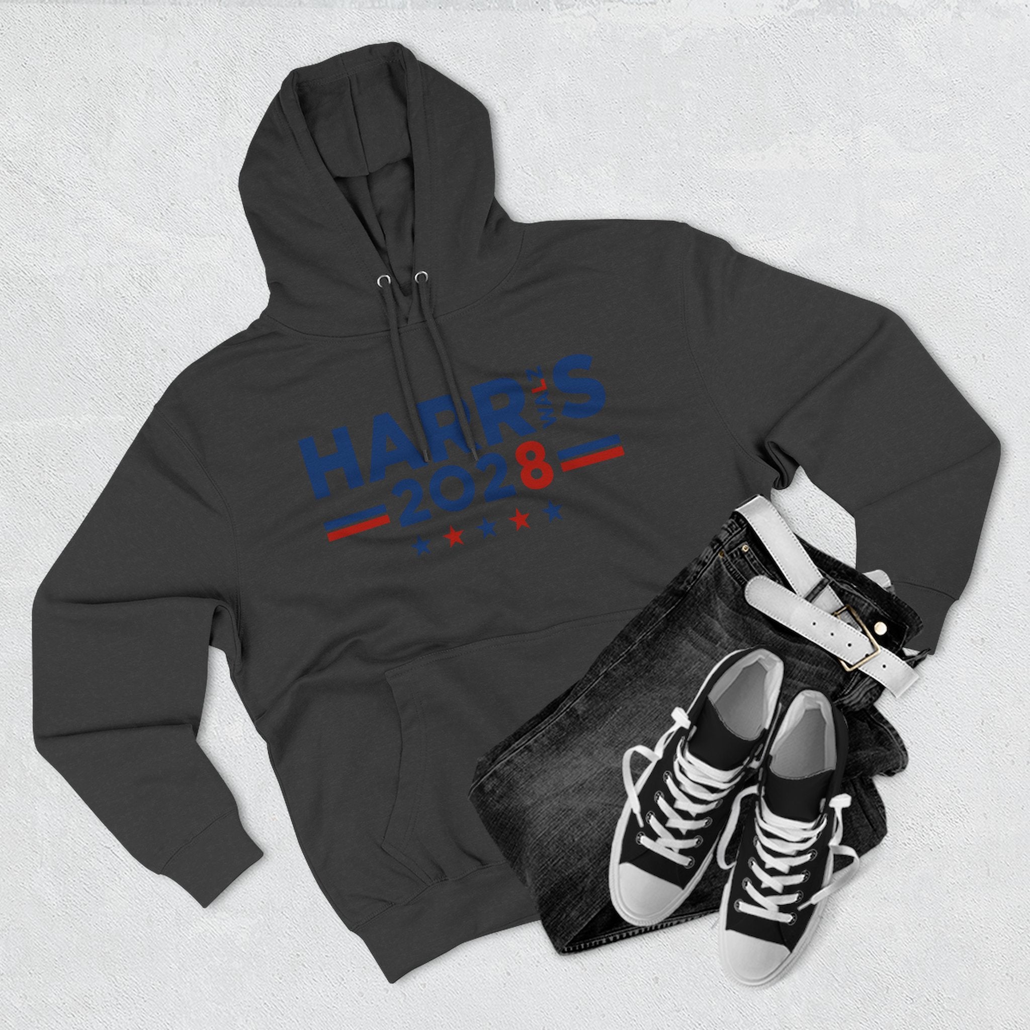 Premium Kamala Harris Tim Walz 2028 Pullover Hoodie