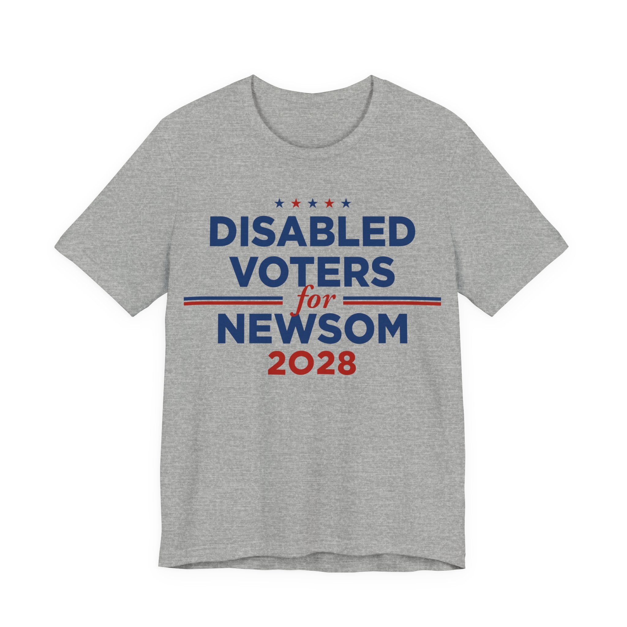 Disabled Voters for Gavin Newsom for President Campaign T-Shirt 2028