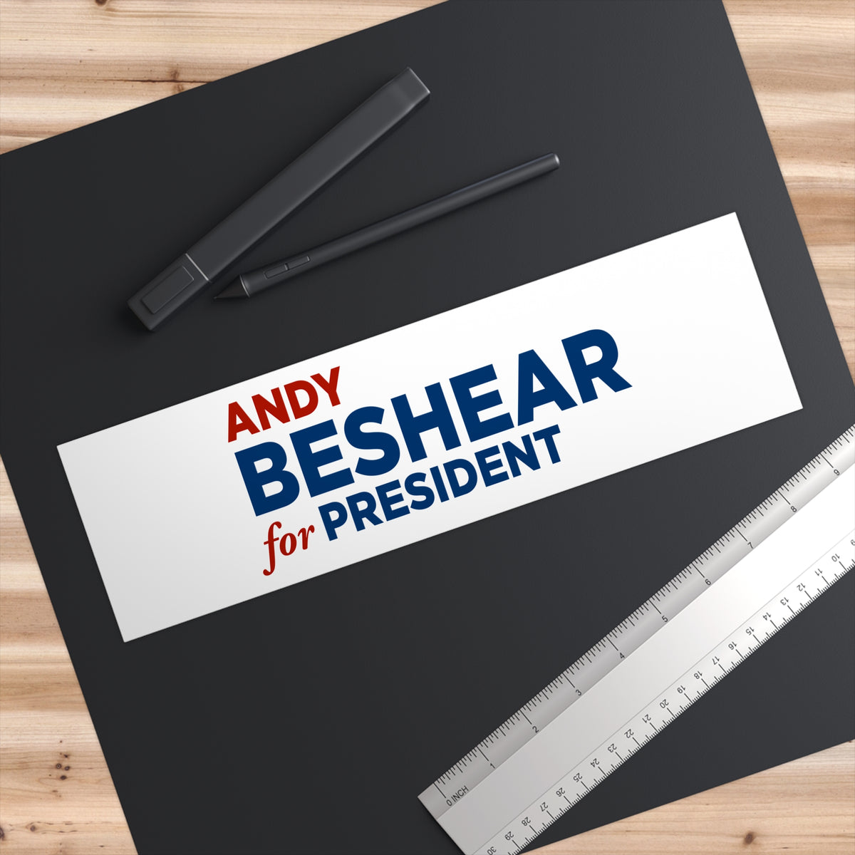 Andy Beshear for President Bumper Sticker — Political Campaign Sticker