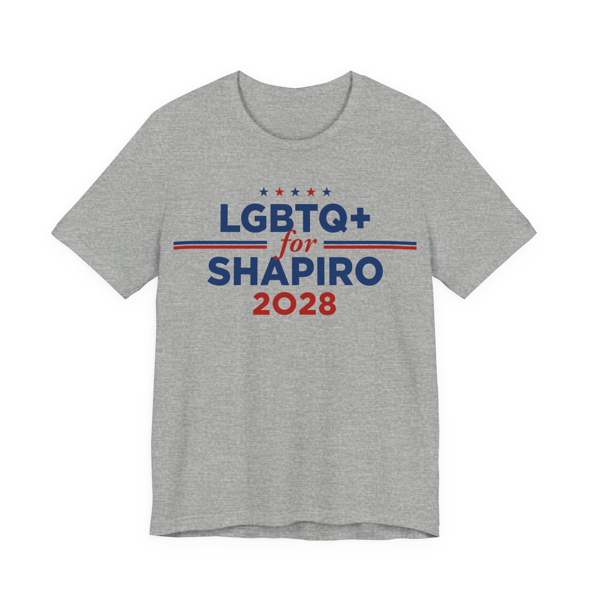 LGBTQ+ for Josh Shapiro for President Campaign T-Shirt 2028