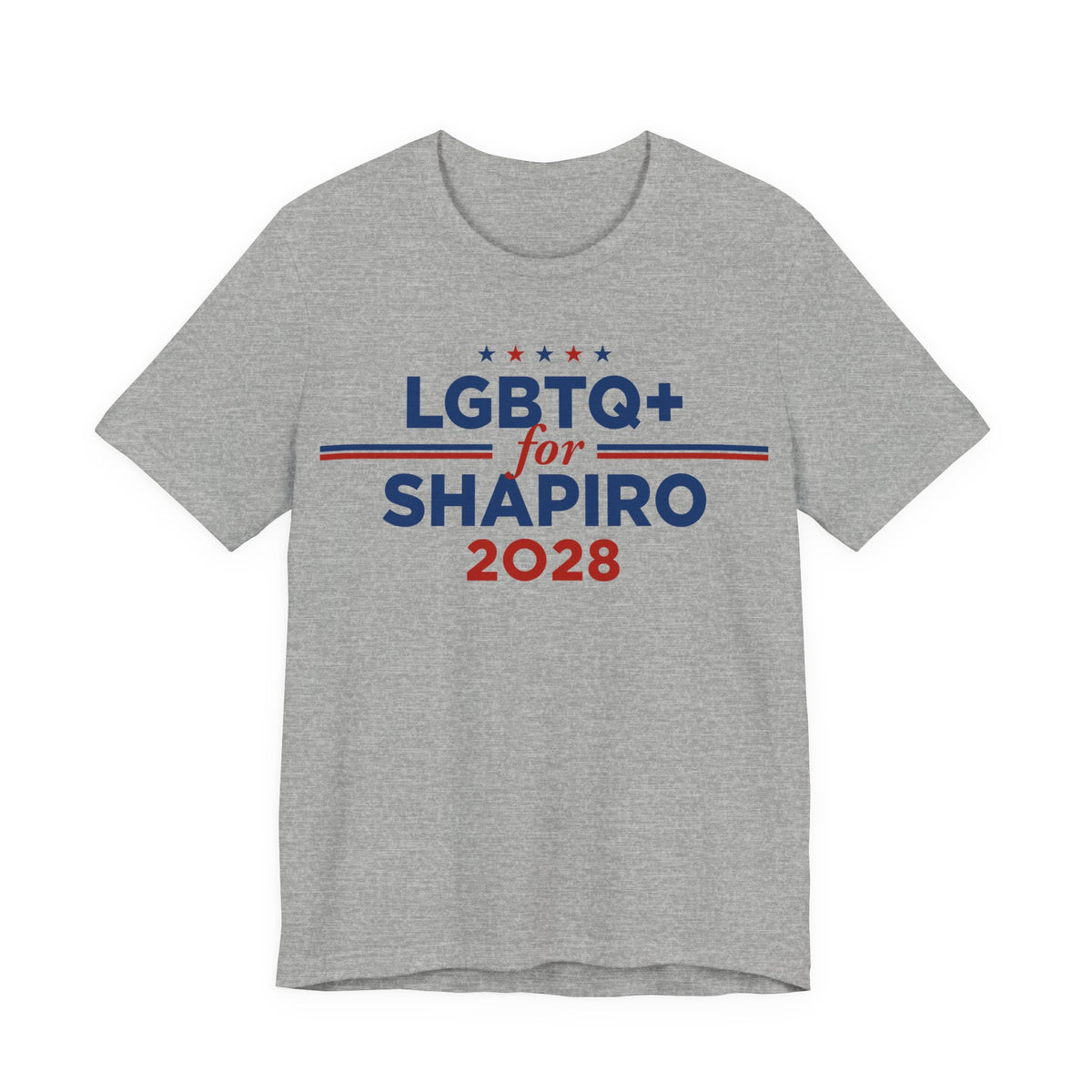 LGBTQ+ for Josh Shapiro for President Campaign T-Shirt 2028