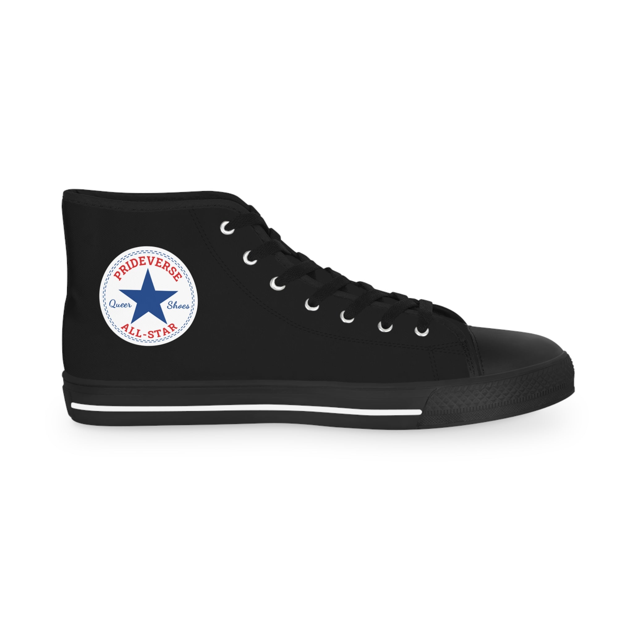Black Prideverse Men's High Top Sneakers