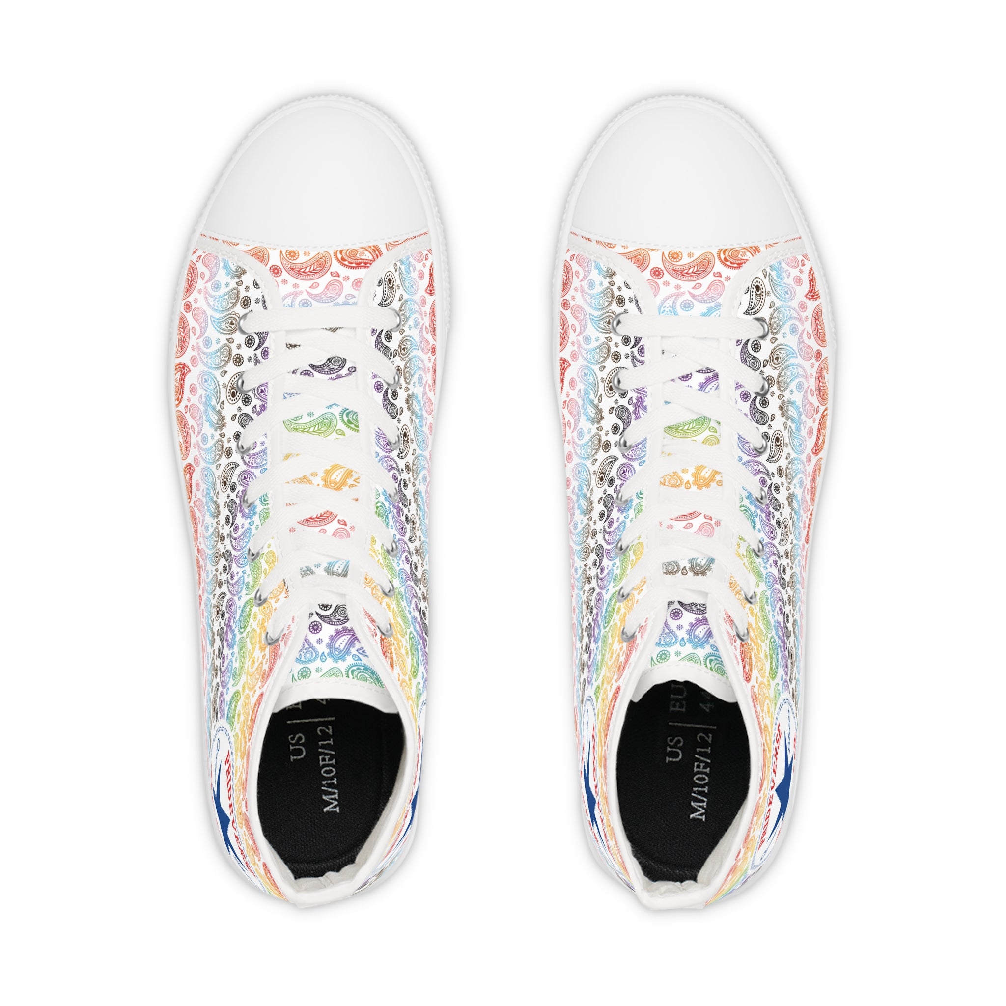 Progress Pride Paisley Prideverse Men's High Top Sneakers