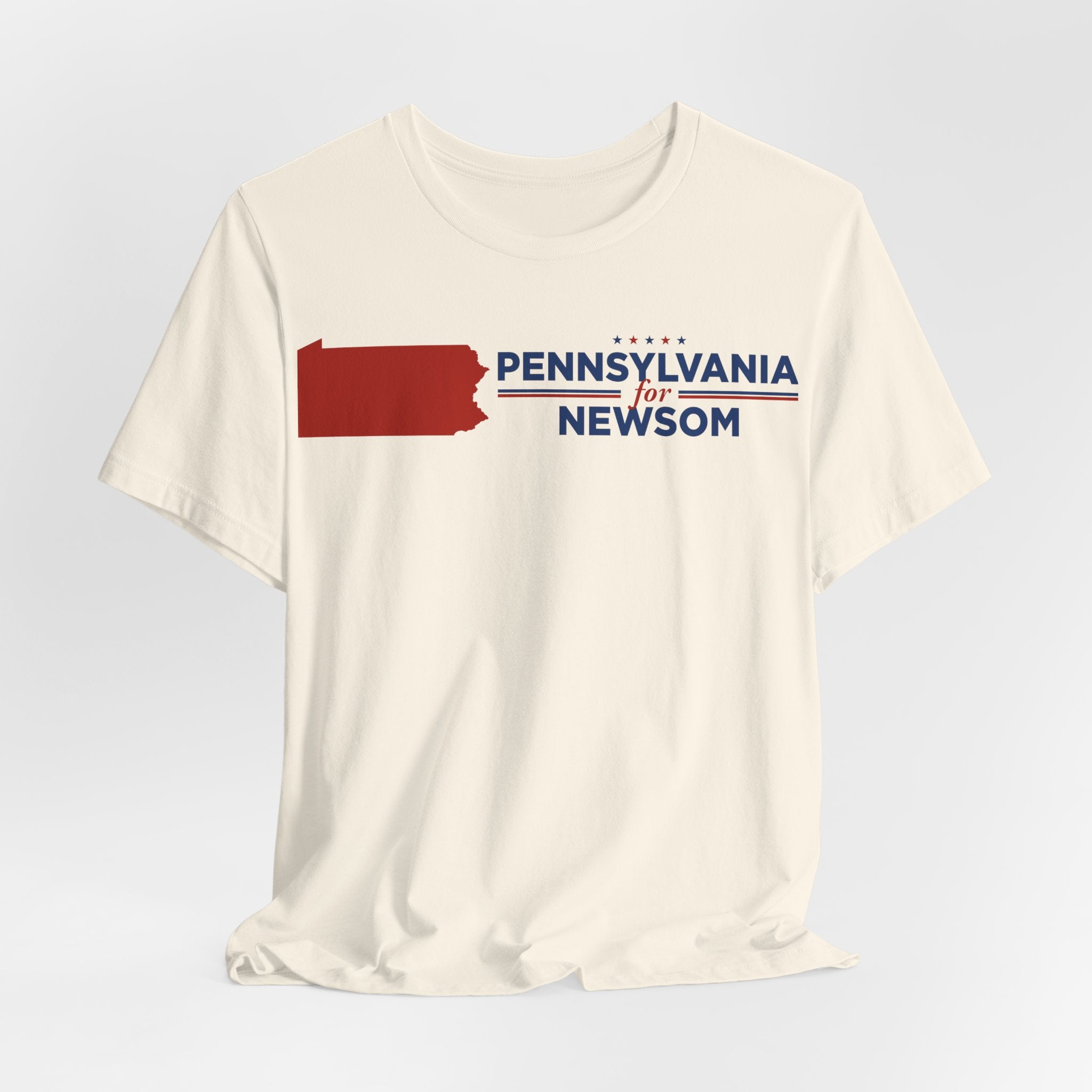 Pennsylvania for Gavin Newsom for President Campaign T-Shirt 2028