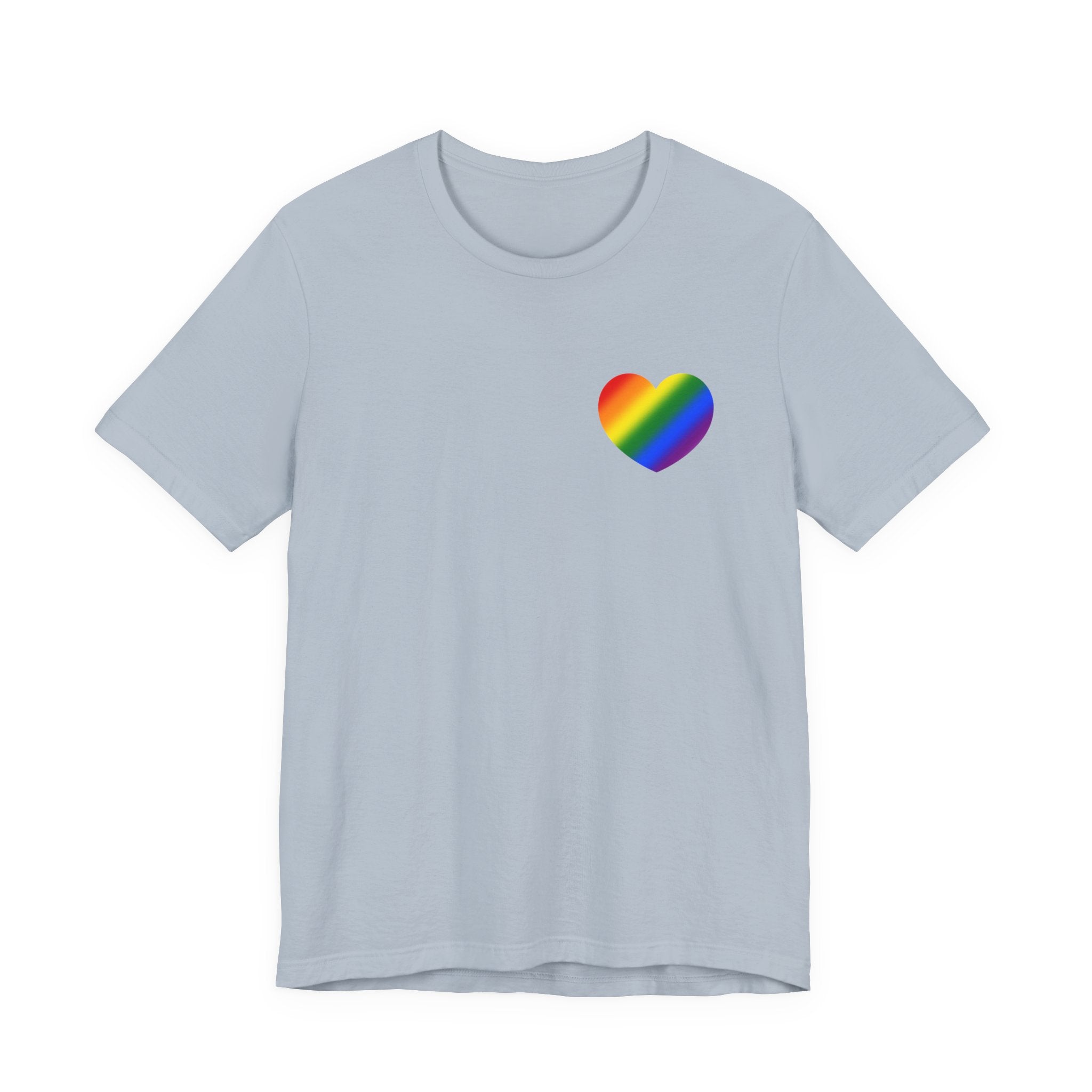 Rainbow Heart T-Shirt – Minimalist LGBTQ Pride Tee