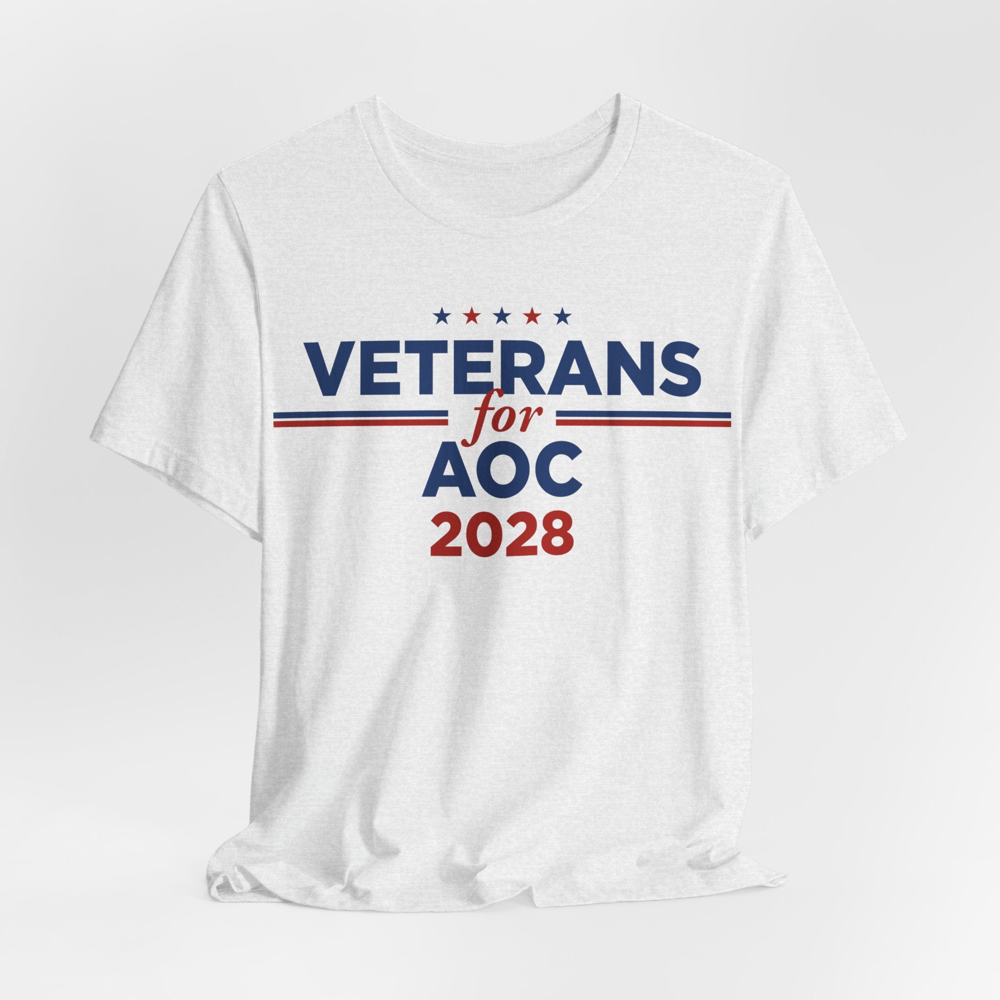 Veterans for AOC for President Campaign T-Shirt 2028