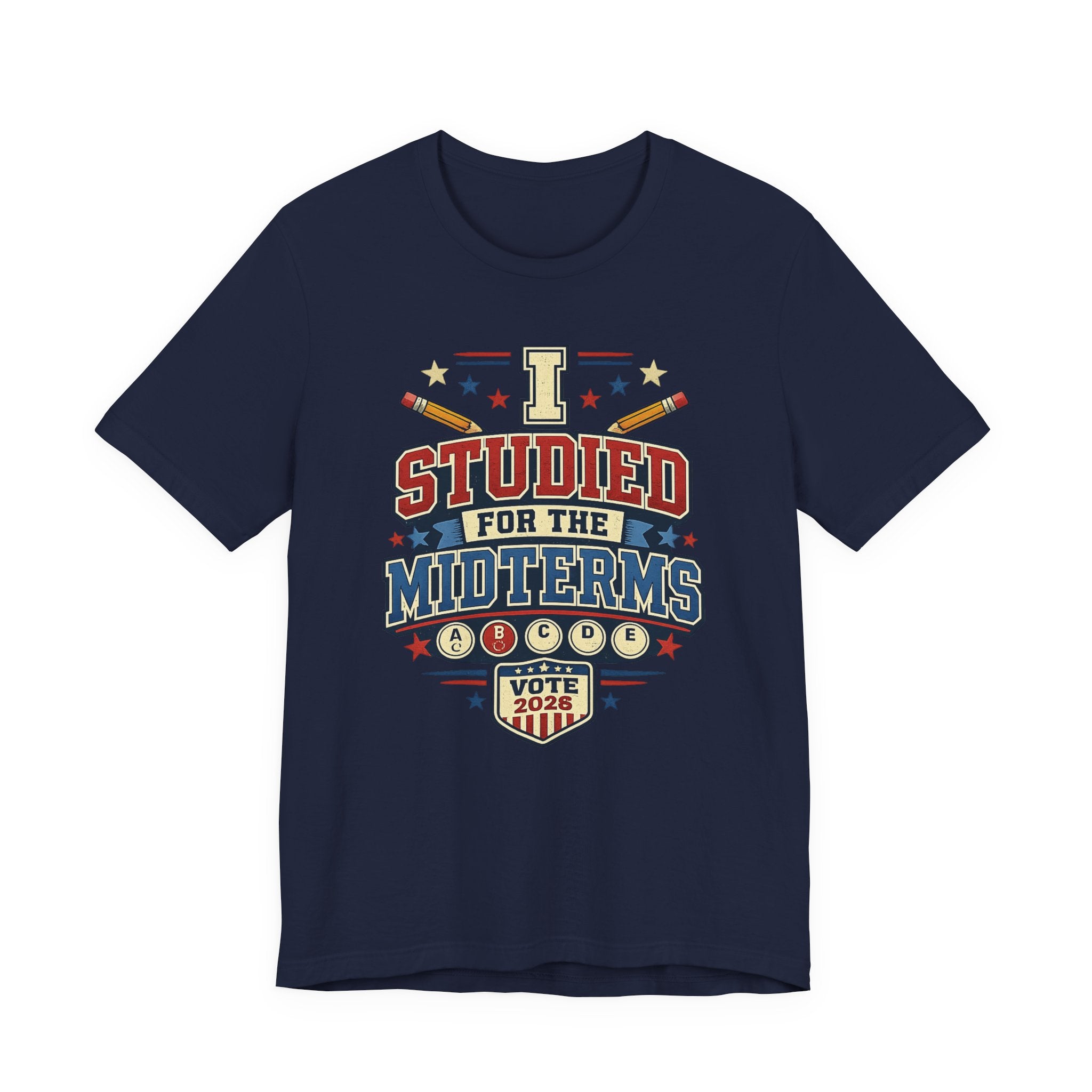 I Studied for the Midterms 2026 T-Shirt – Funny Voting Shirt, Retro Political Tee, Election Day Apparel