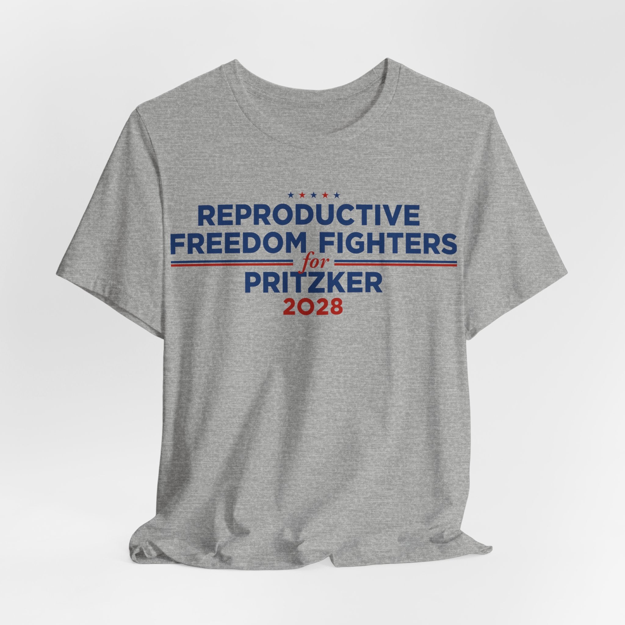Reproductive Freedom Fighters for J.B. Pritzker for President Campaign T-Shirt 2028