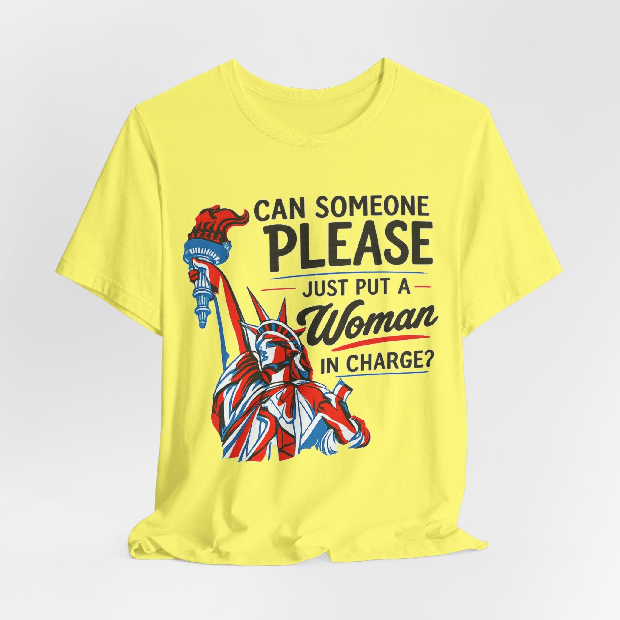 Can Someone Please Put a Woman in Charge T-Shirt – Feminist Political Tee