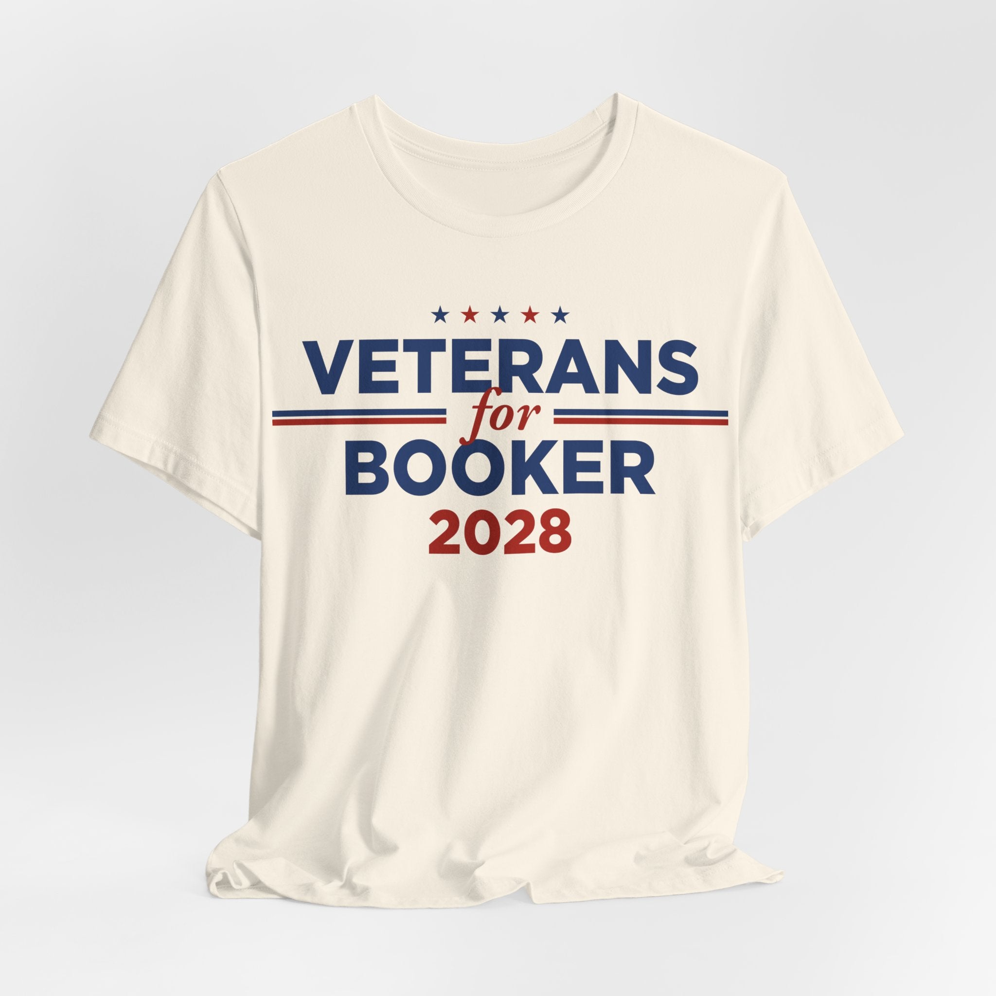 Veterans for Cory Booker for President Campaign T-Shirt 2028