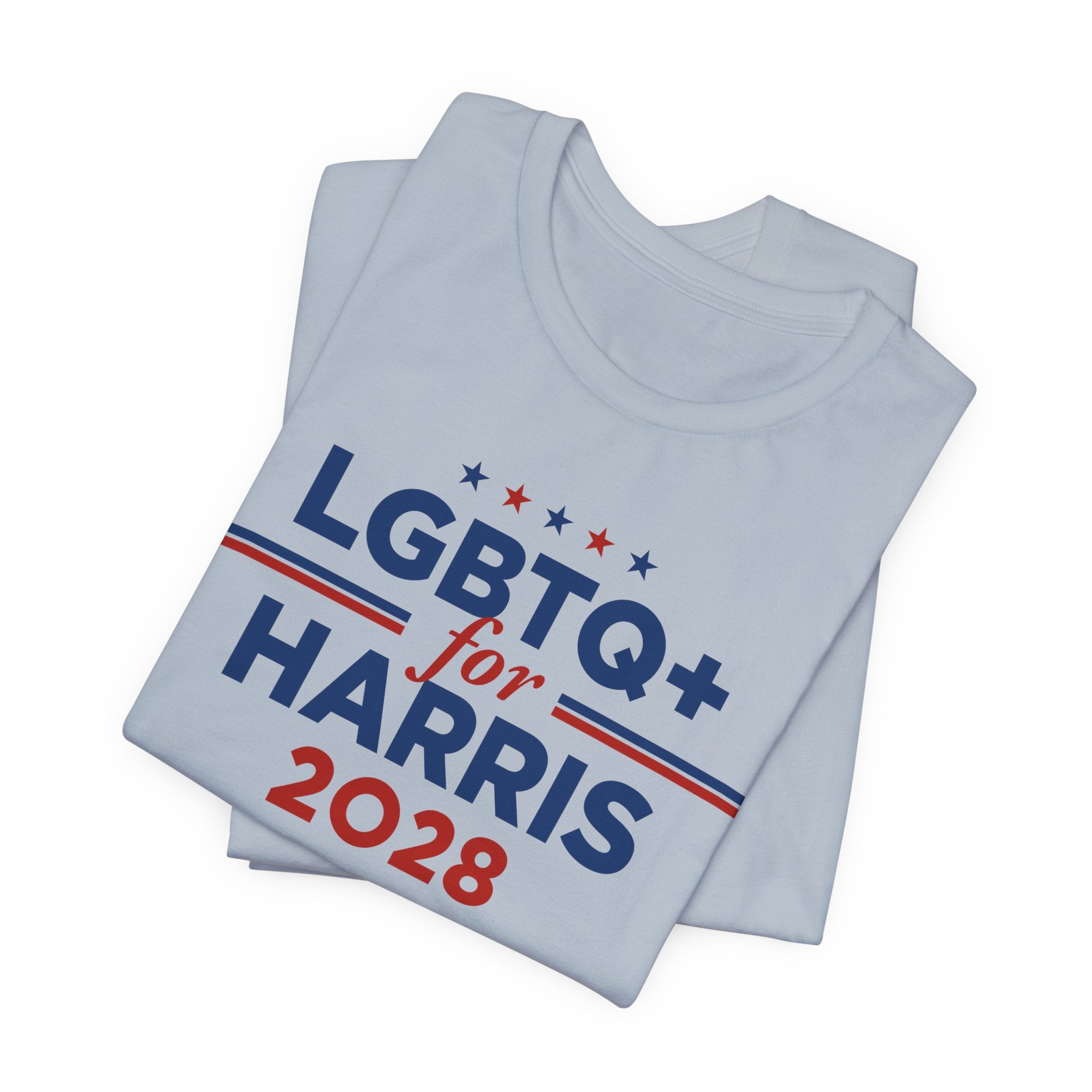 LGBTQ+ for Kamala Harris for President Campaign T-Shirt 2028