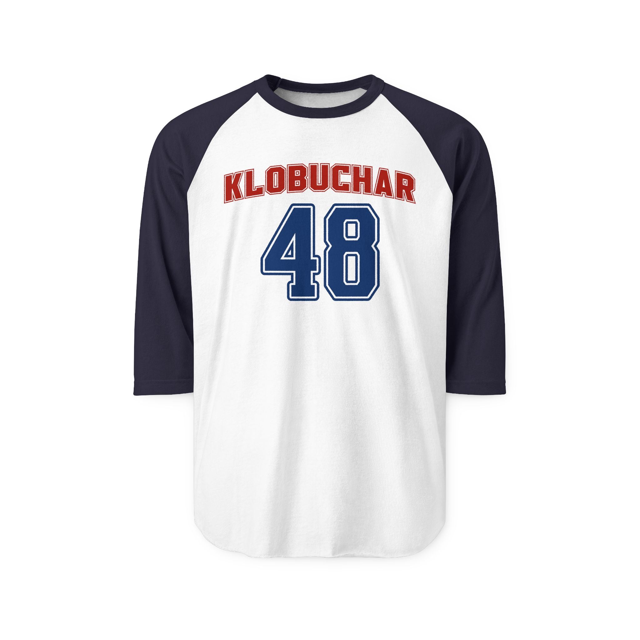 Team Amy Klobuchar - 48th President Vintage Varsity Baseball T-Shirt