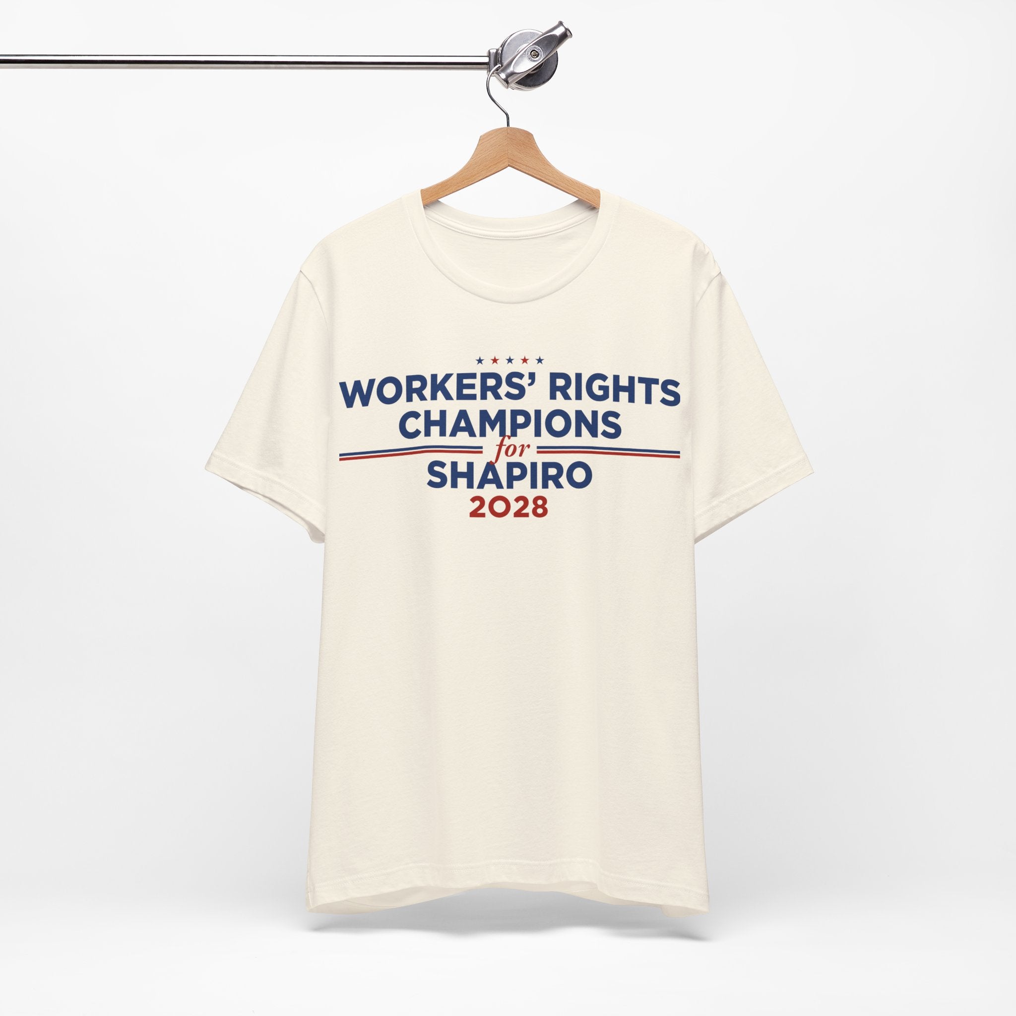 Worker' Rights Champions for Josh Shapiro for President Campaign T-Shirt 2028
