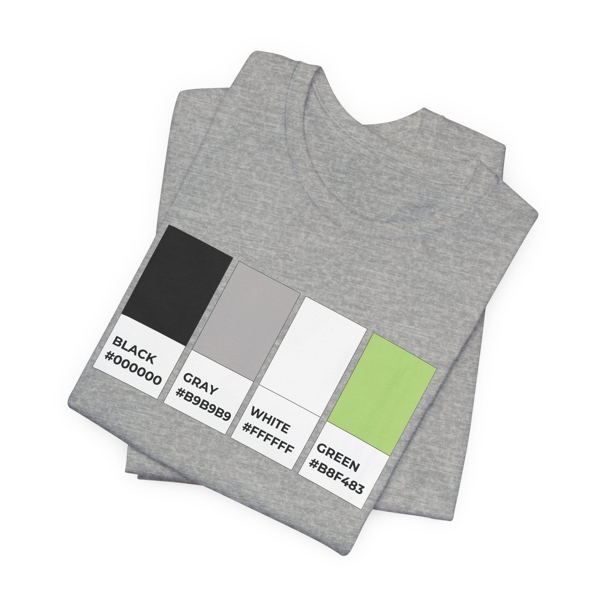 Funny Agender Pride Flag Pantone Colors Unisex Jersey Short Sleeve T-Shirt
