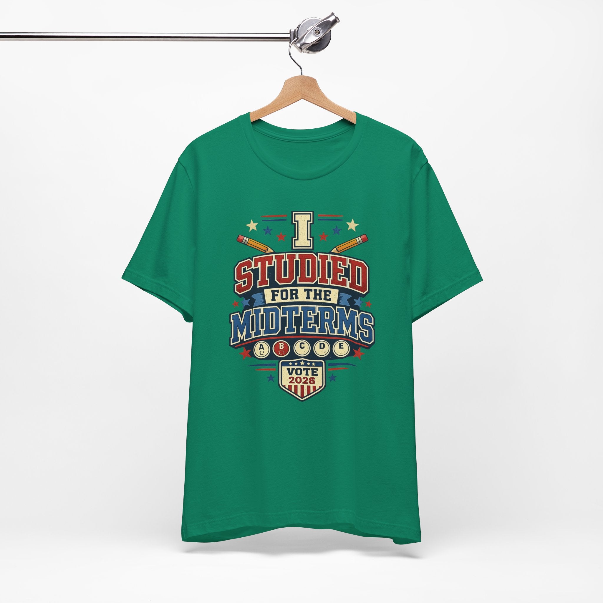 I Studied for the Midterms 2026 T-Shirt – Funny Voting Shirt, Retro Political Tee, Election Day Apparel