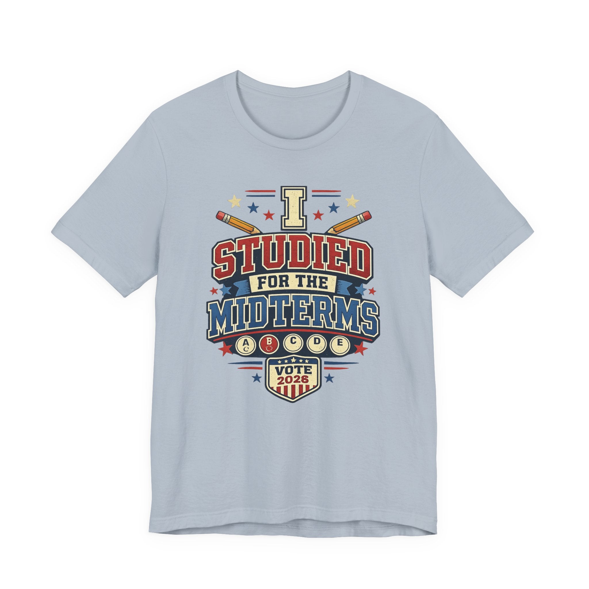 I Studied for the Midterms 2026 T-Shirt – Funny Voting Shirt, Retro Political Tee, Election Day Apparel
