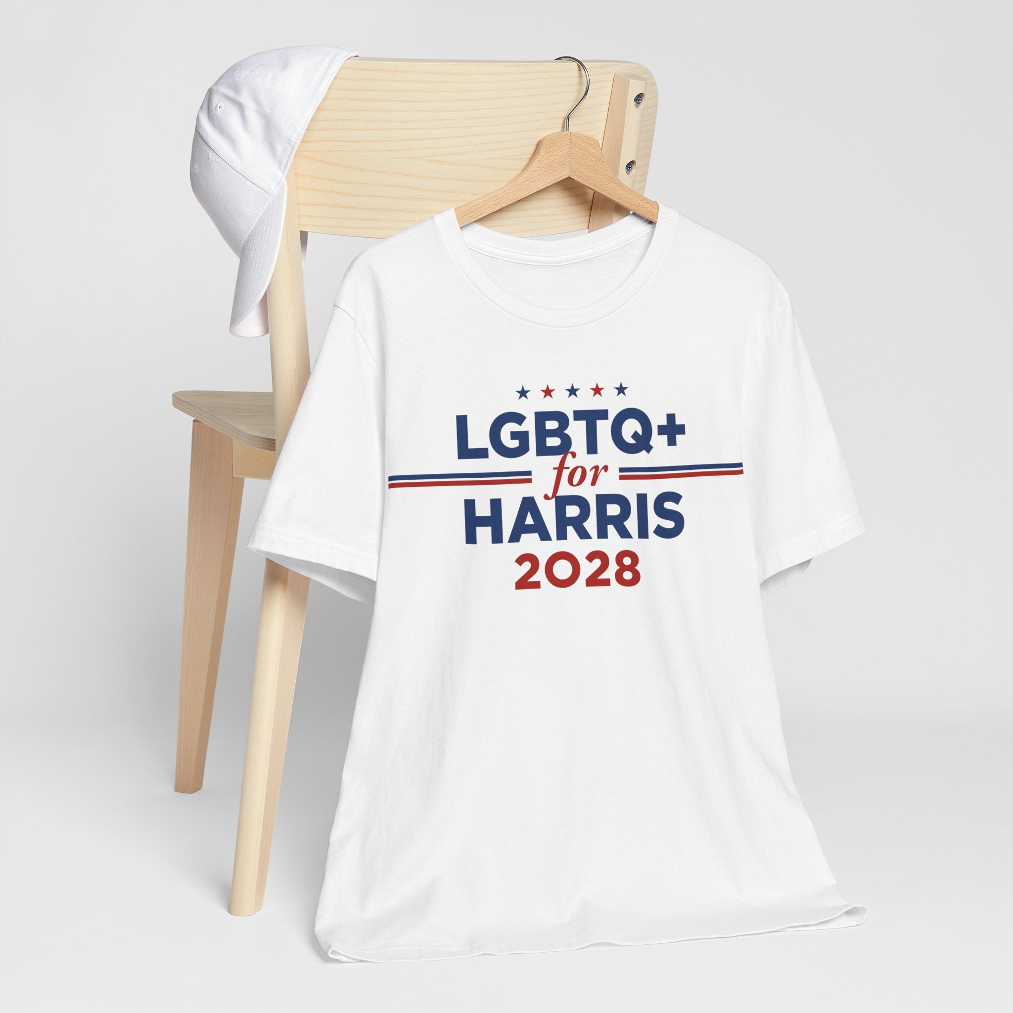 LGBTQ+ for Kamala Harris for President Campaign T-Shirt 2028