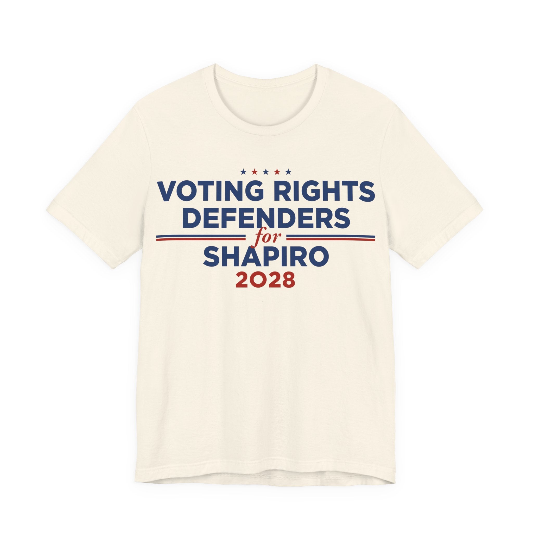 Voting Rights Defenders for Josh Shapiro for President Campaign T-Shirt 2028