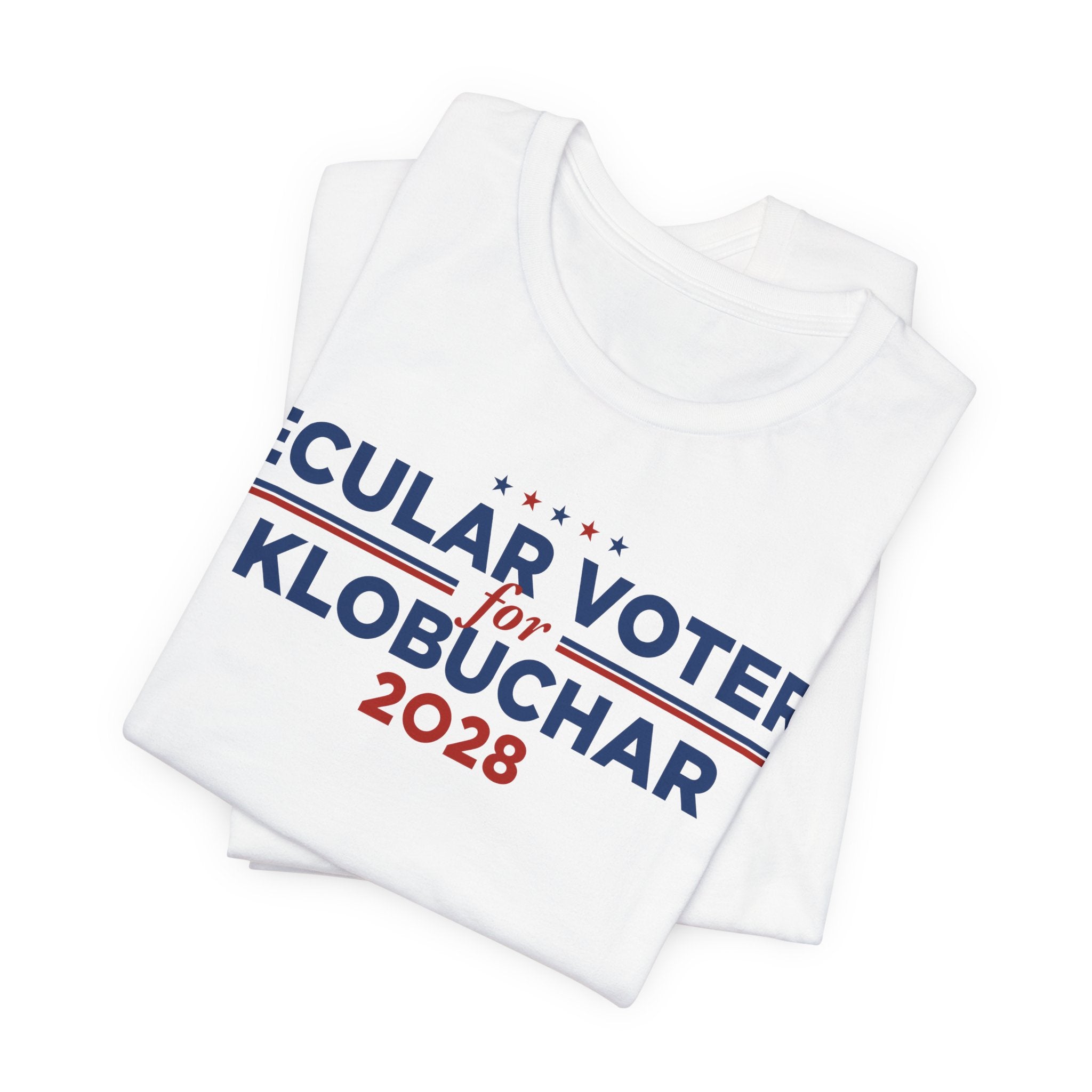 Secular Voters for Amy Klobuchar for President Campaign T-Shirt 2028