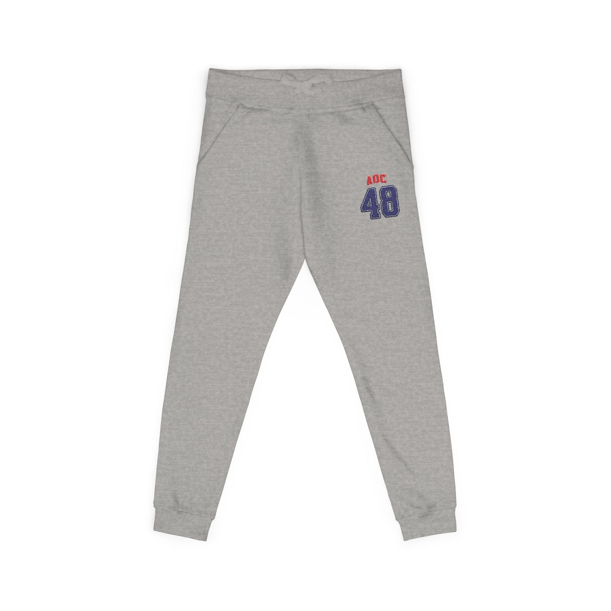 Embroidered Team AOC for 48th President Fleece Sweatpants — Casual Cozy Joggers