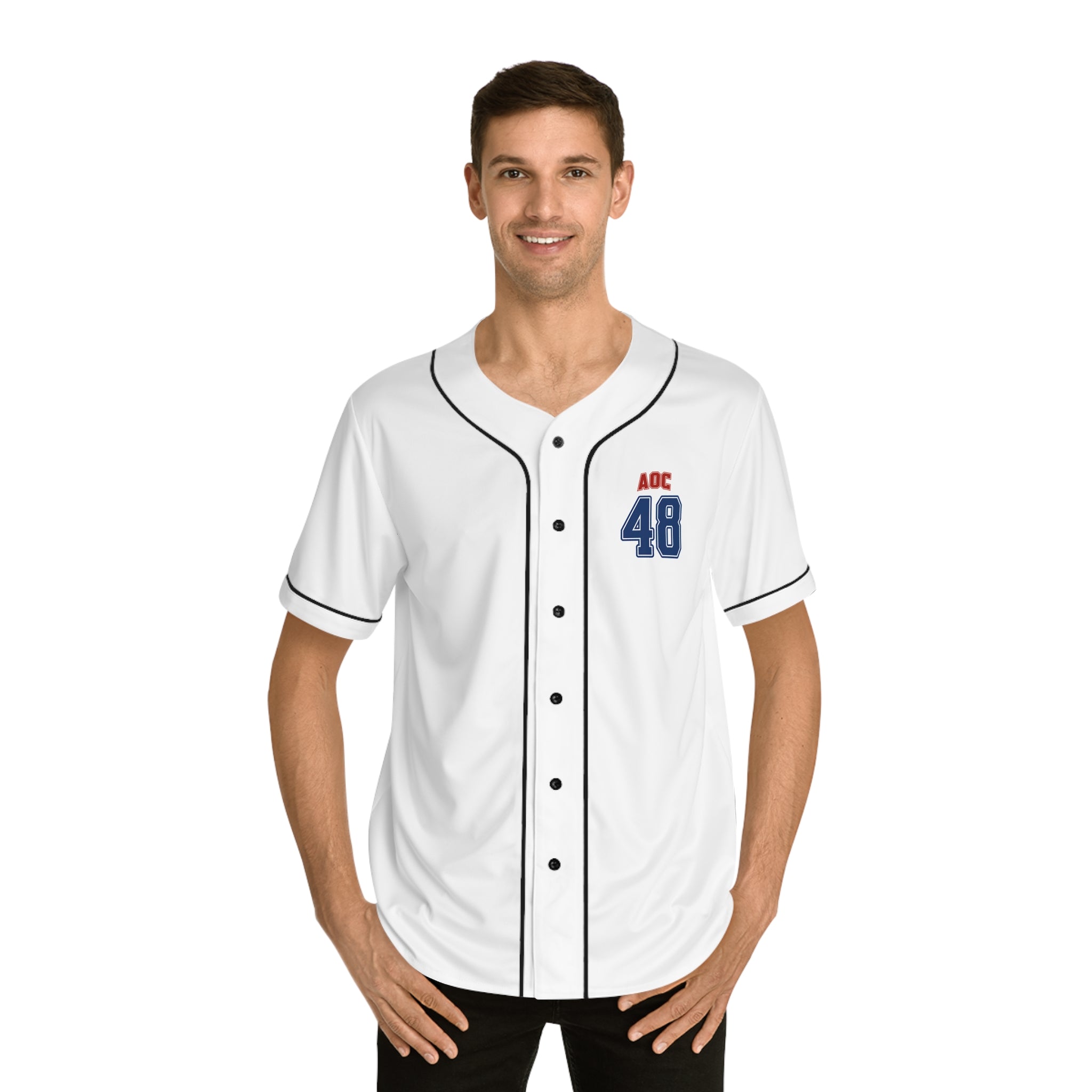 Team AOC for 48th President Baseball Jersey - Alexandria Ocasia-Cortez