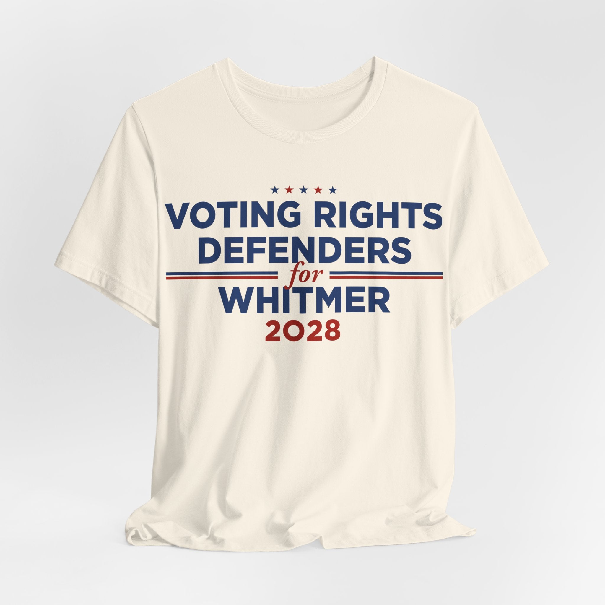Voting Rights Defenders for Gretchen Whitmer for President Campaign T-Shirt 2028