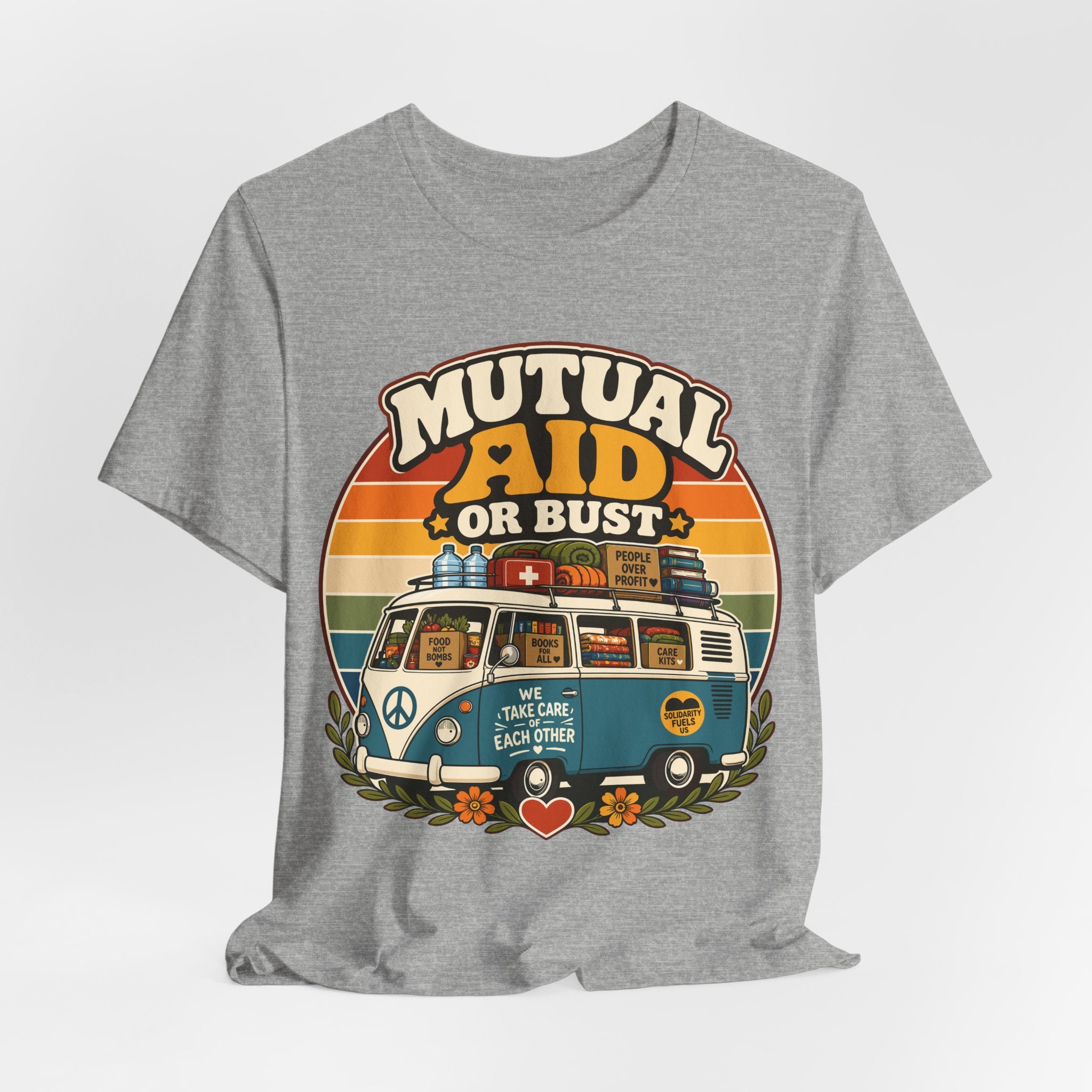 Community Care Caravan T-Shirt | Mutual Aid Progressive Graphic Tee